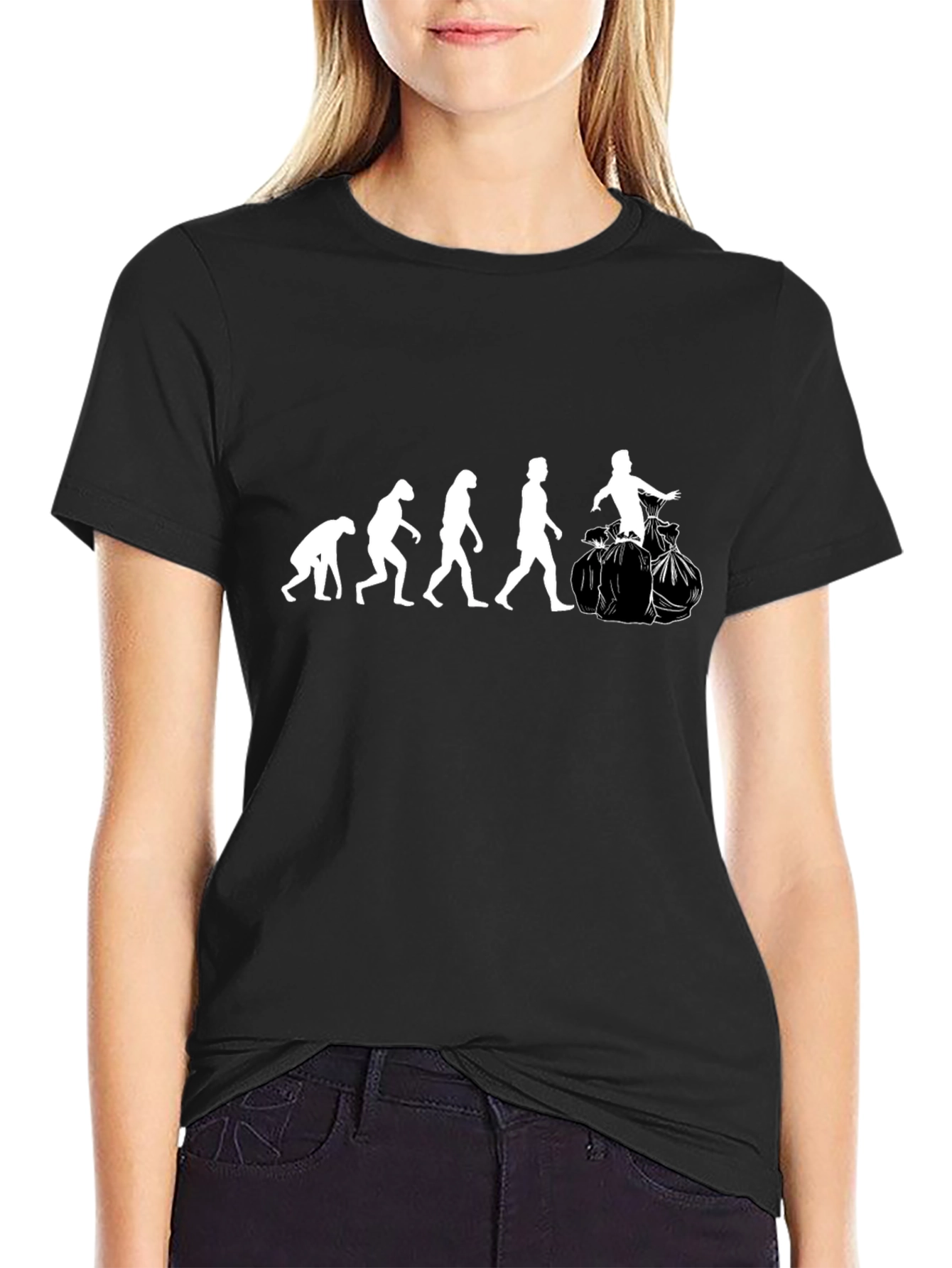 Evolution of Garbage Man T-Shirt