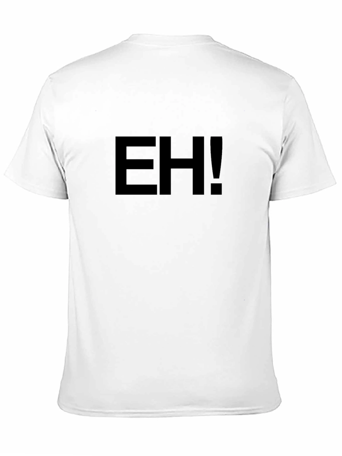 EH! Black Graphic Tee - Casual Style