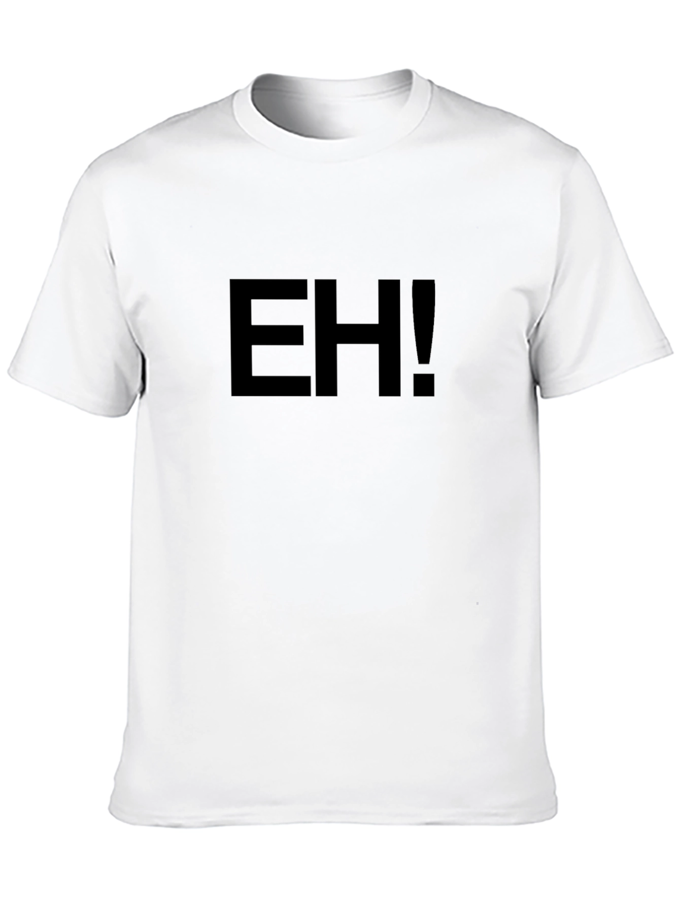EH! Black Graphic Tee - Casual Style