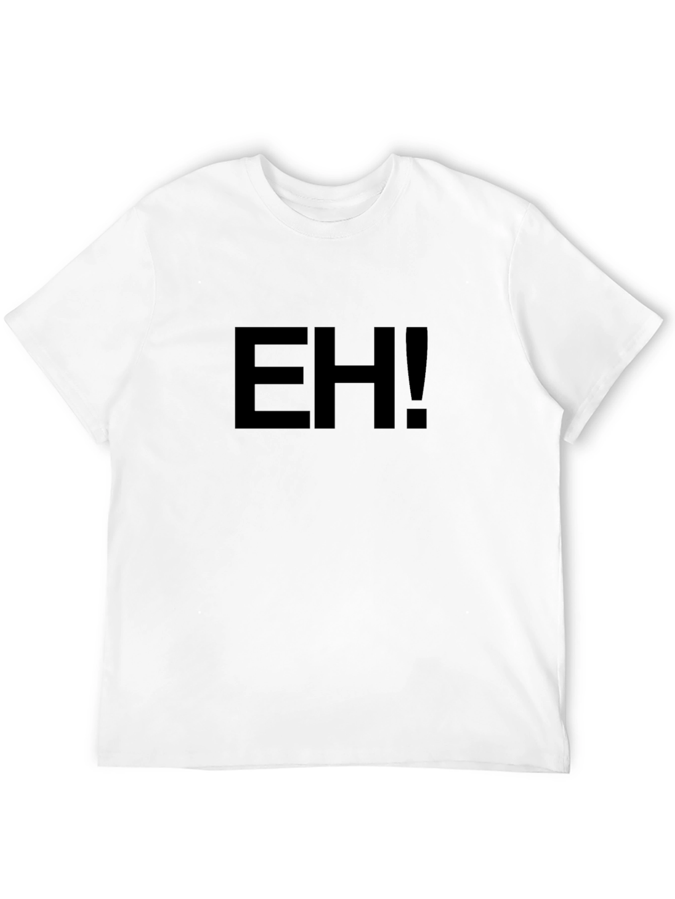 EH! Black Graphic Tee - Casual Style