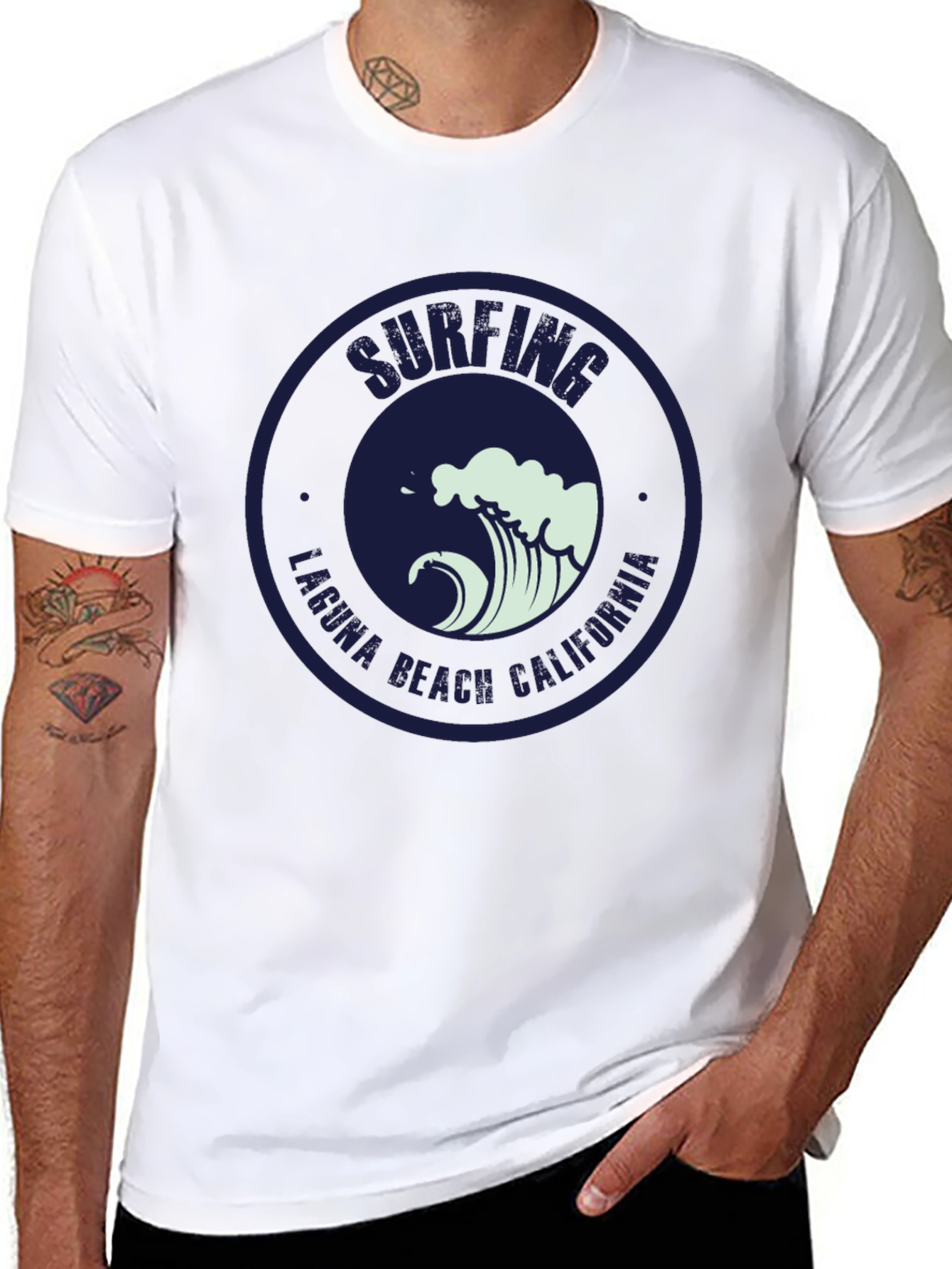Surfing Laguna Beach California Tee
