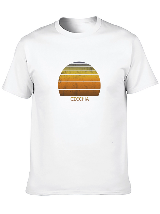 Czechia Sunset Graphic T-Shirt