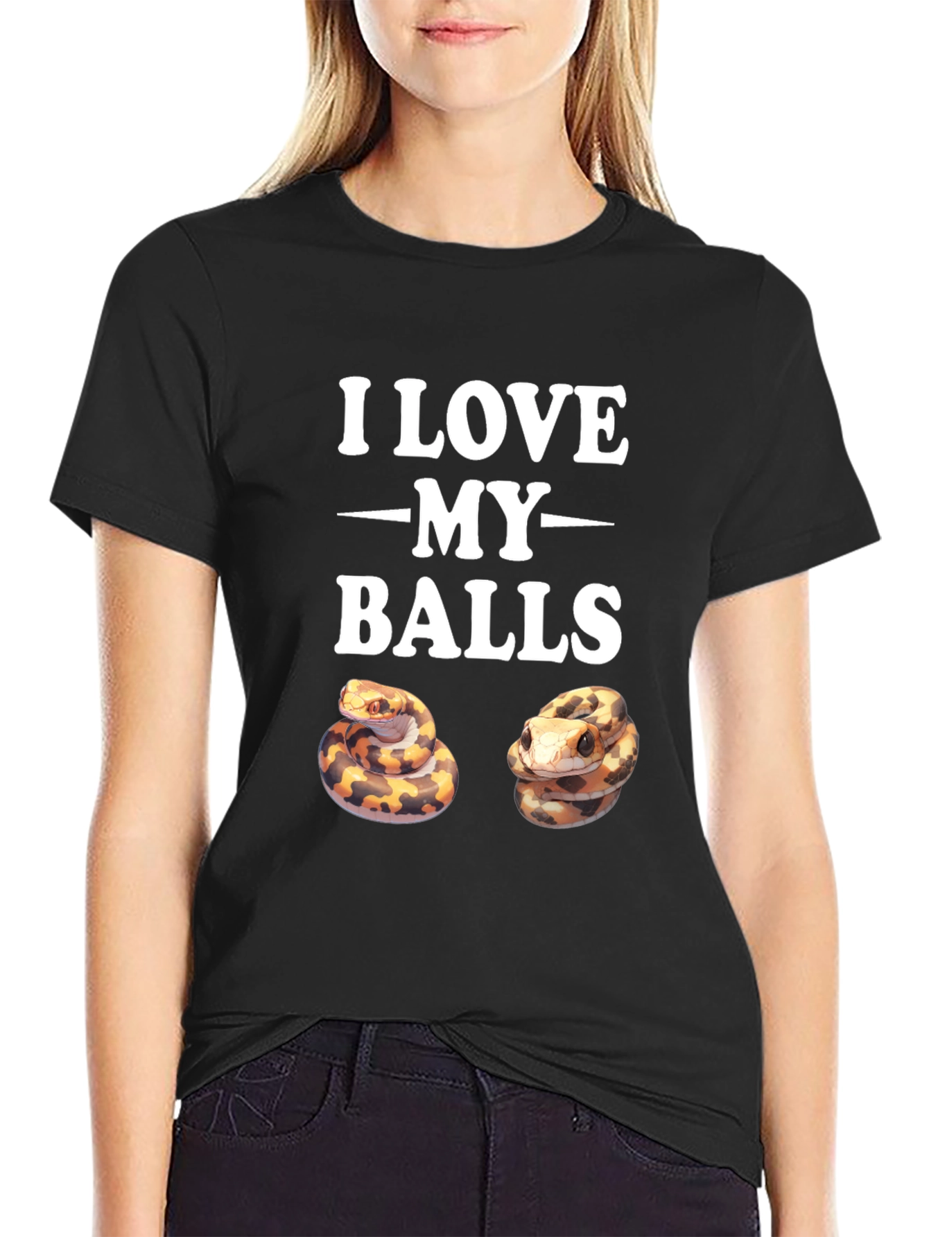 I Love My Balls Python Snake T-Shirt