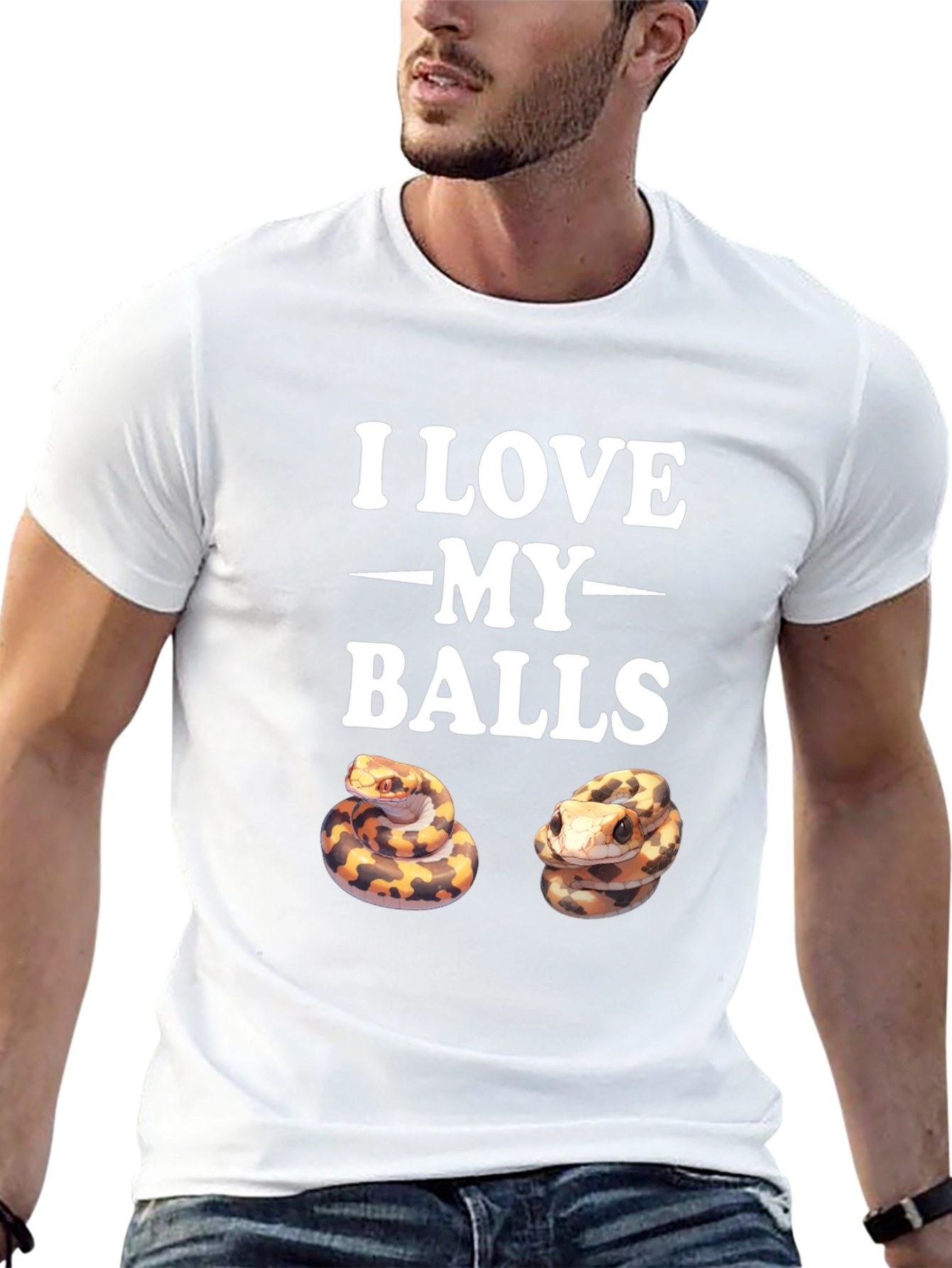 I Love My Balls Python Snake T-Shirt