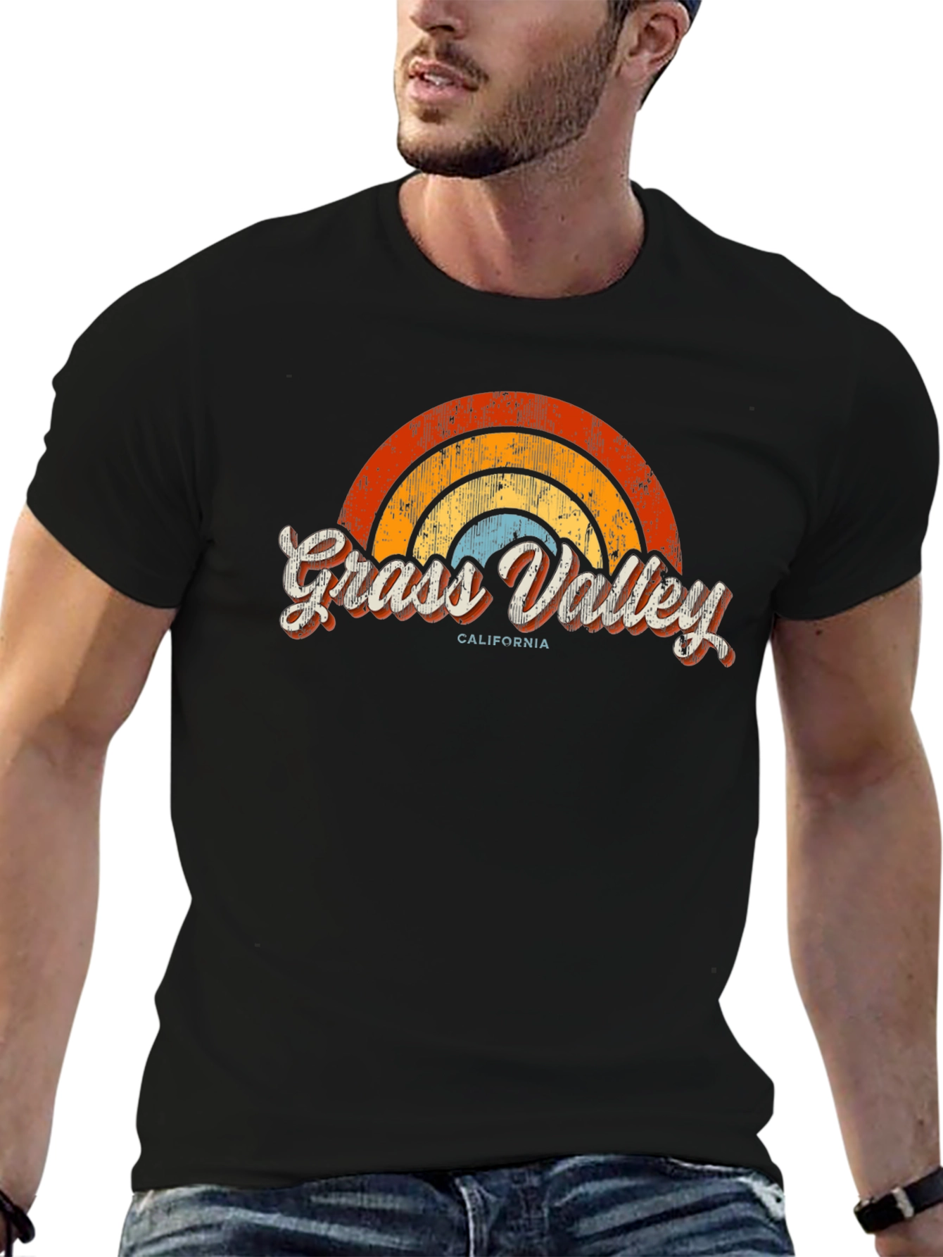 Retro Grass Valley California Tee