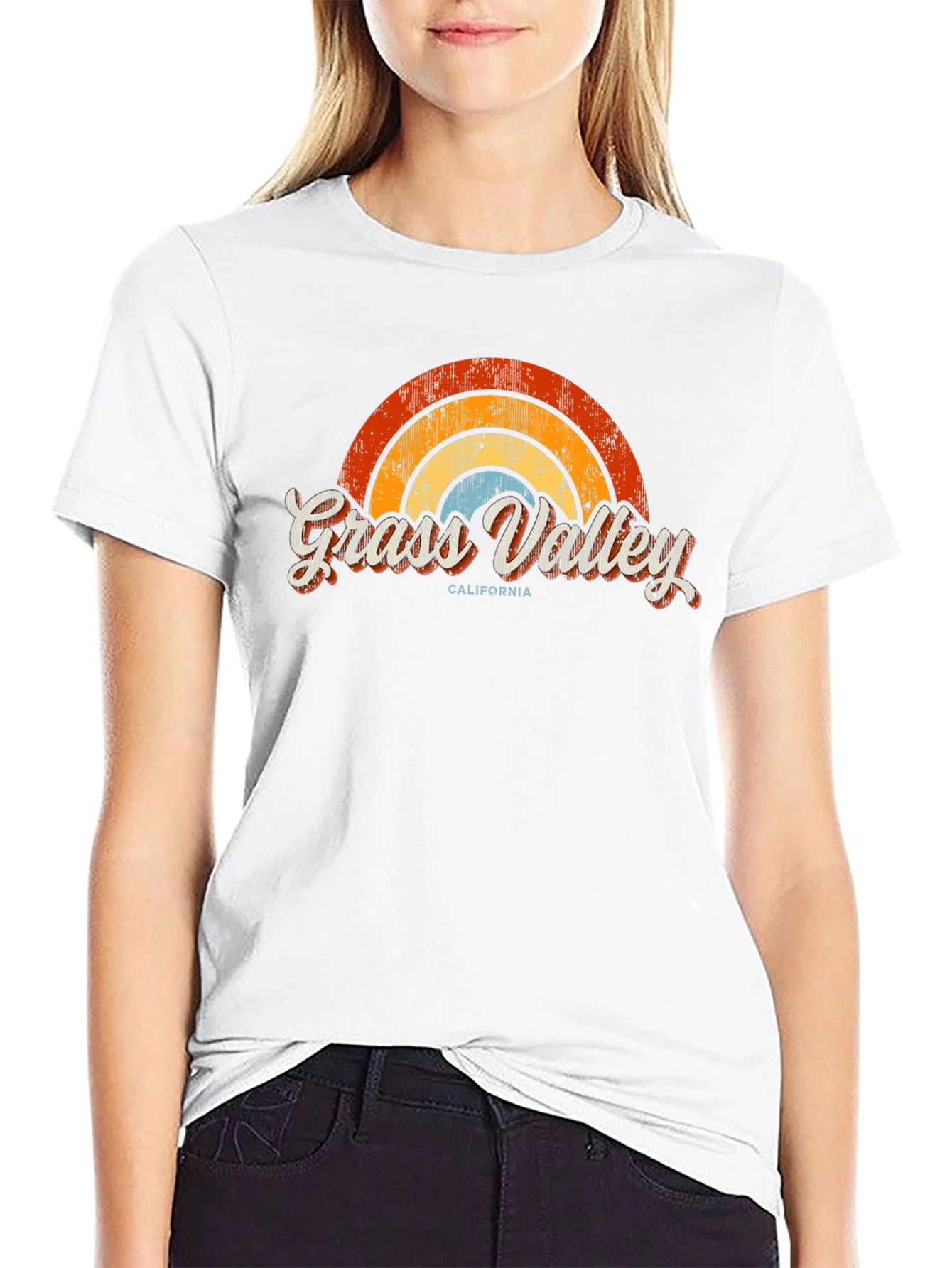 Retro Grass Valley California Tee