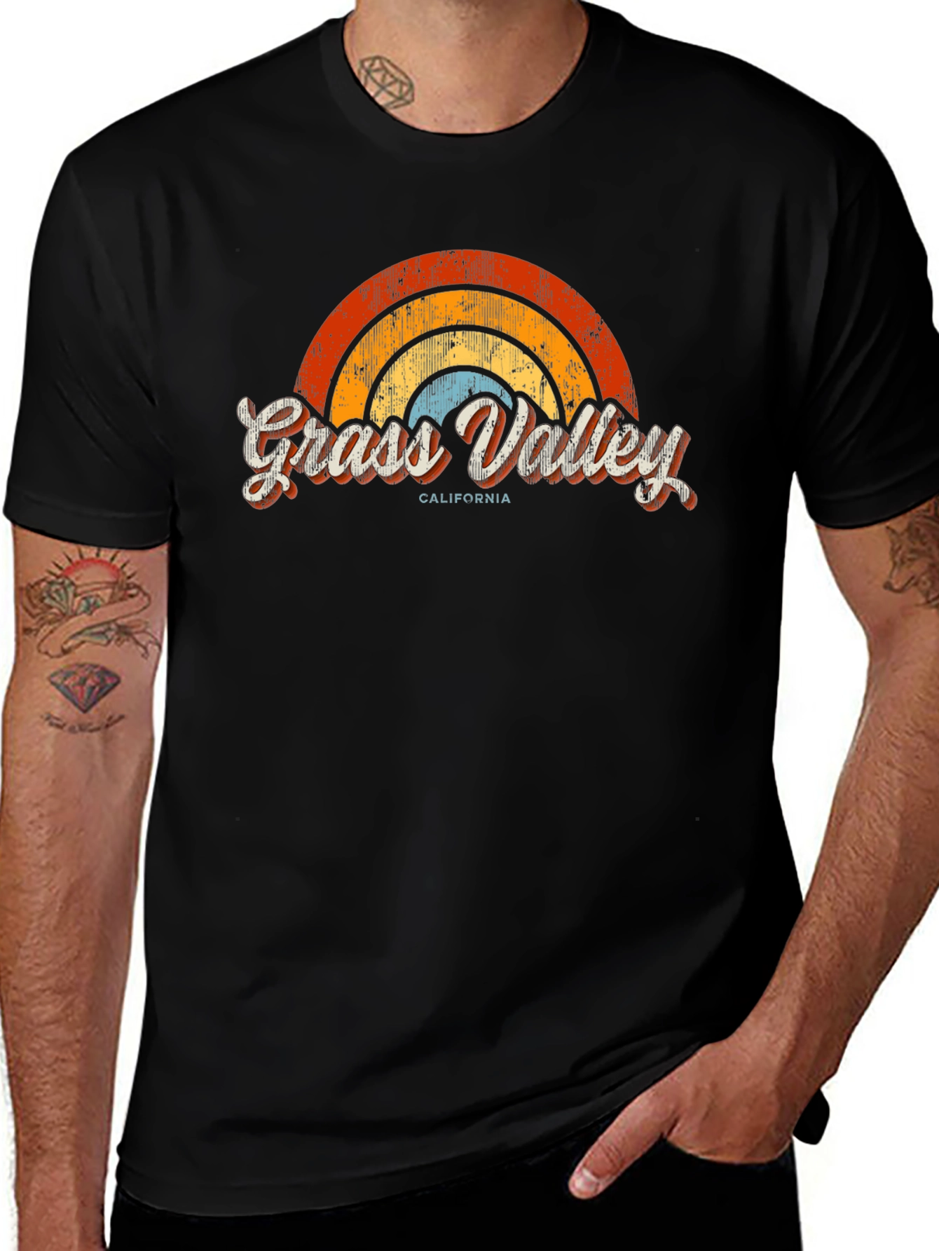 Retro Grass Valley California Tee