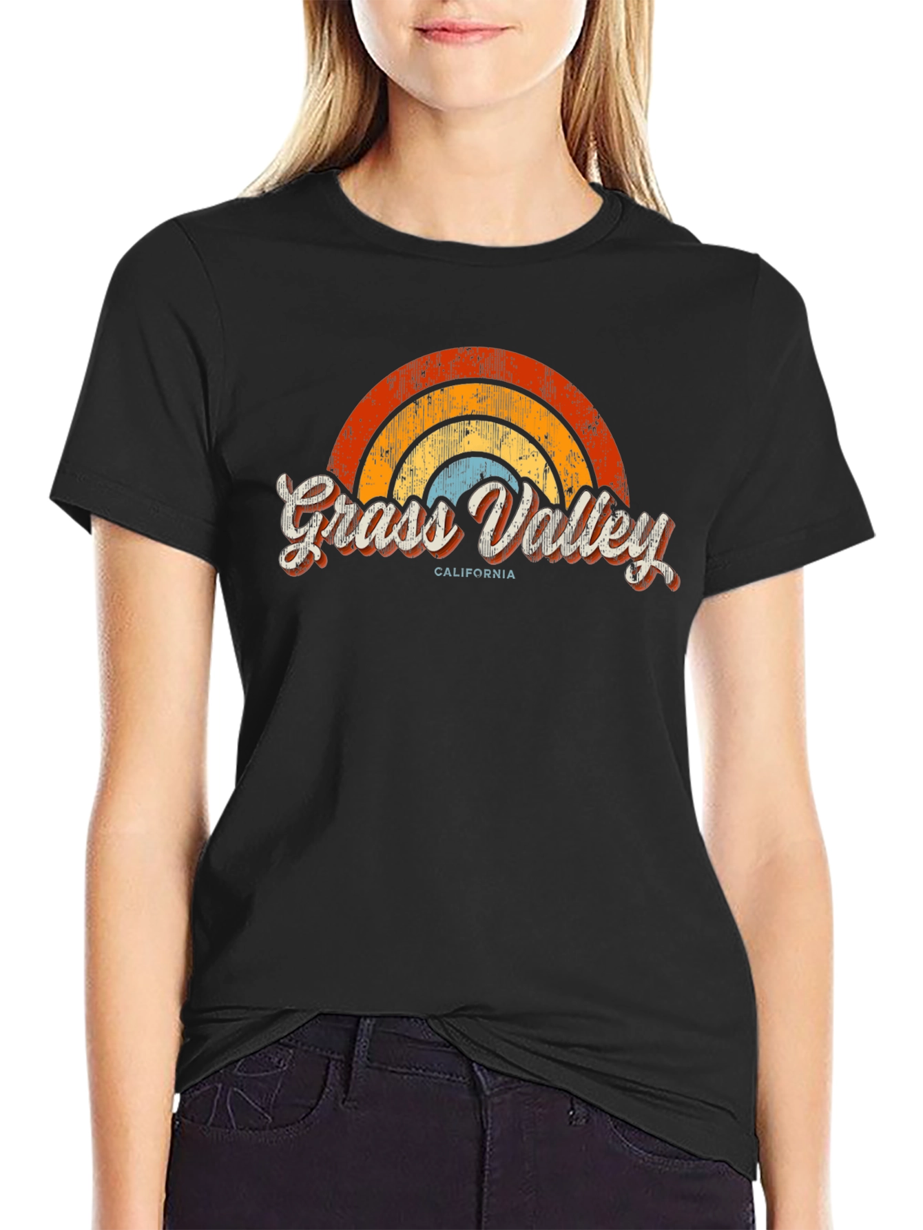 Retro Grass Valley California Tee