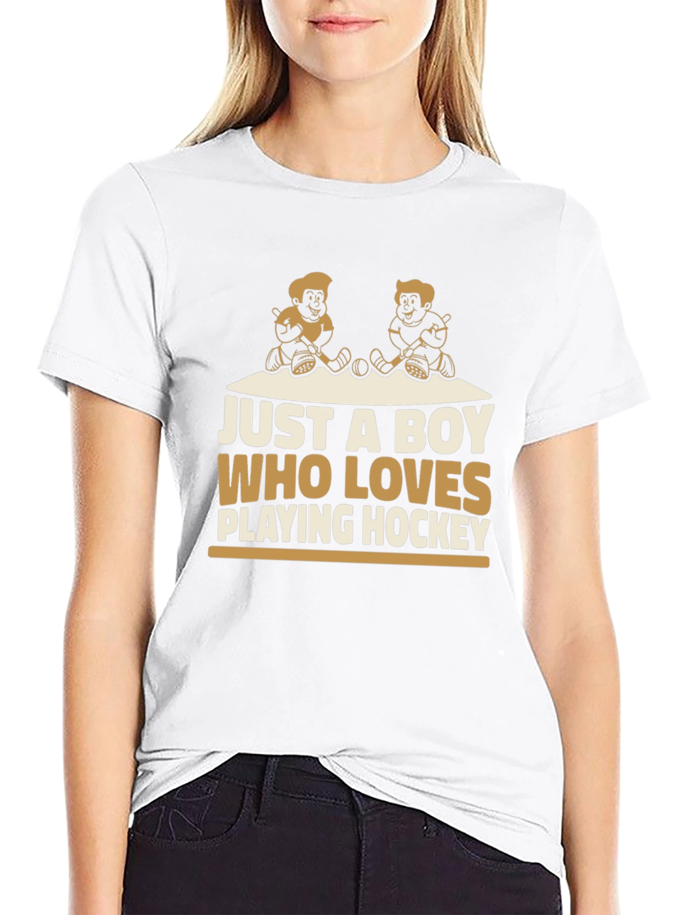 Just a Boy Who Loves Playing Hockey T-Shirt