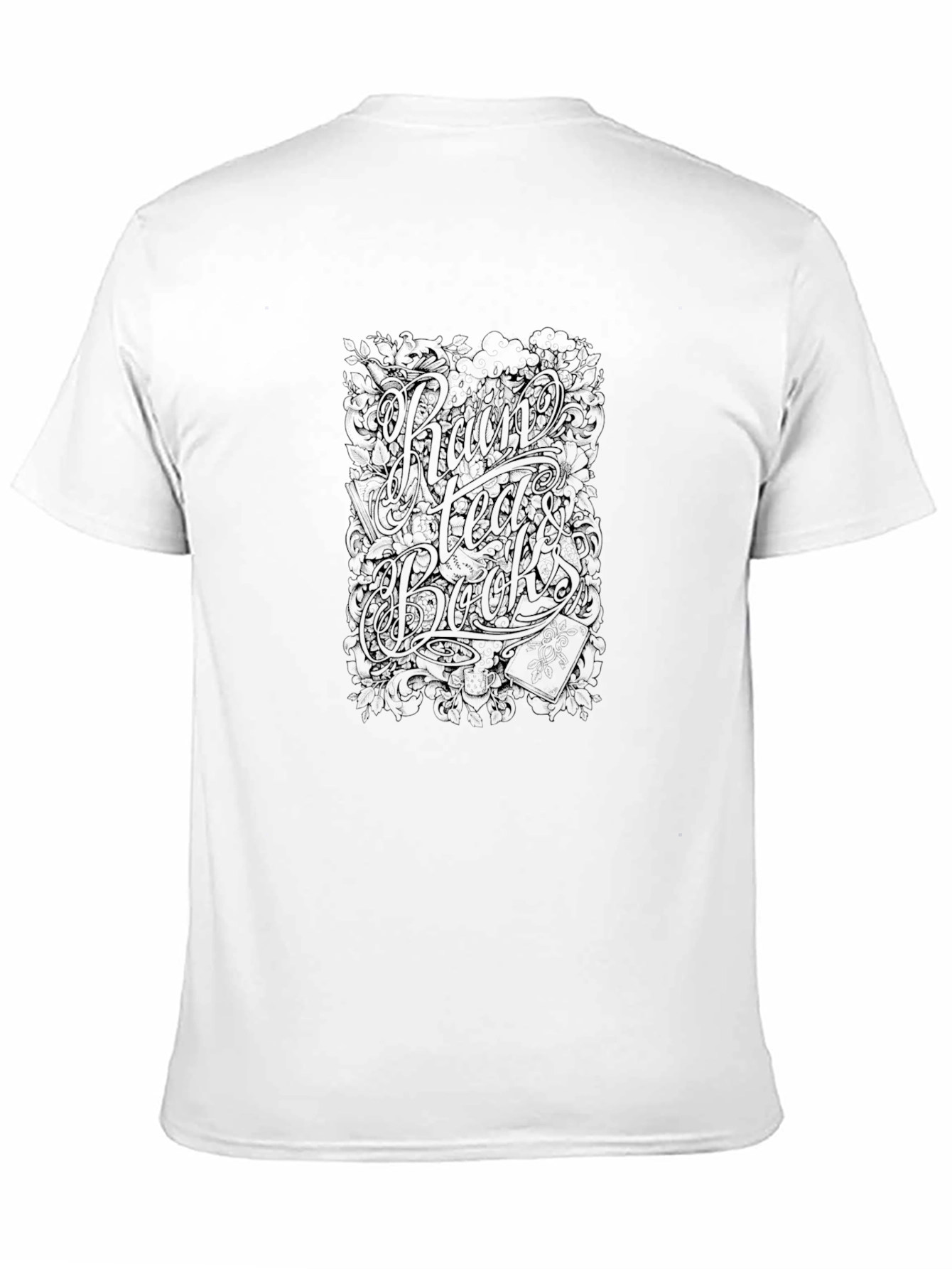 Raw Head Backs Graphic Tee - Unisex Black T-Shirt