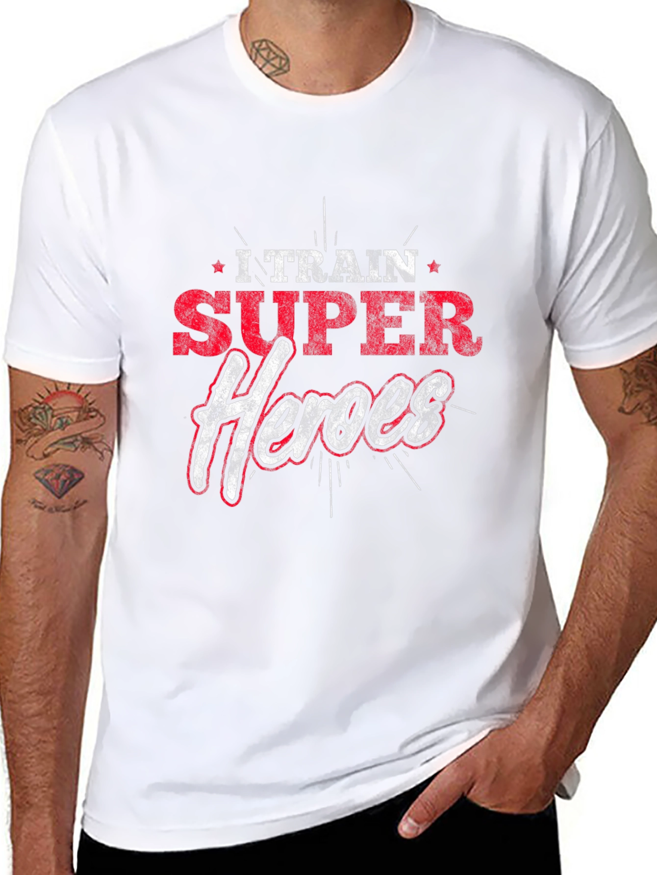 I Train Super Heroes Graphic T-Shirt