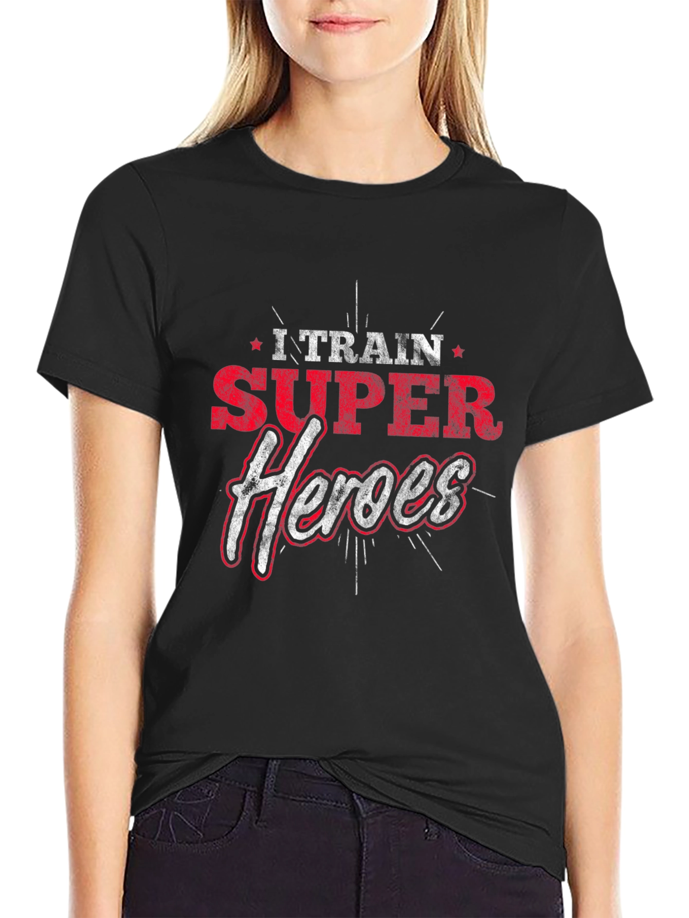 I Train Super Heroes Graphic T-Shirt