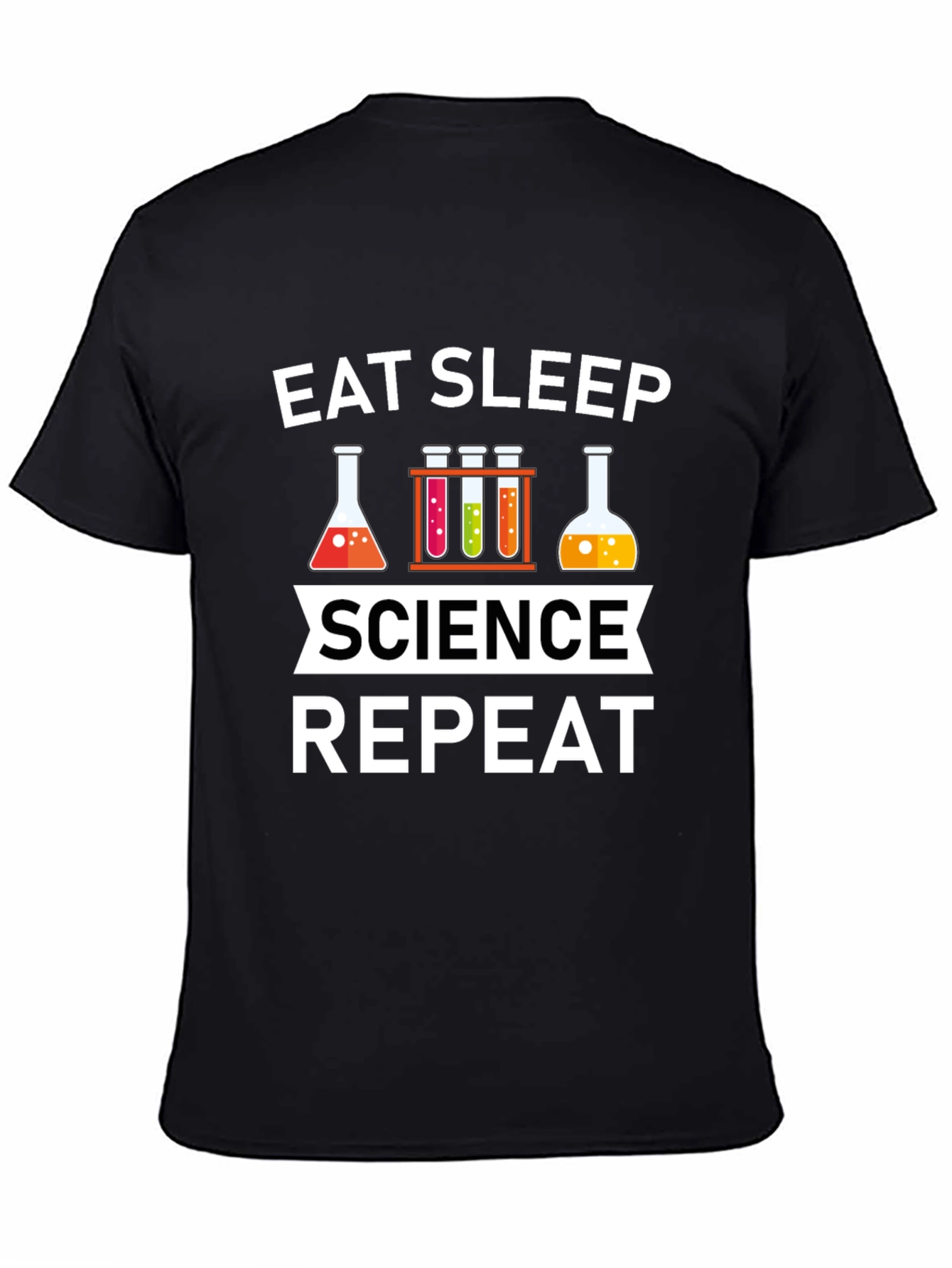 Eat Sleep Science Repeat Graphic T-Shirt