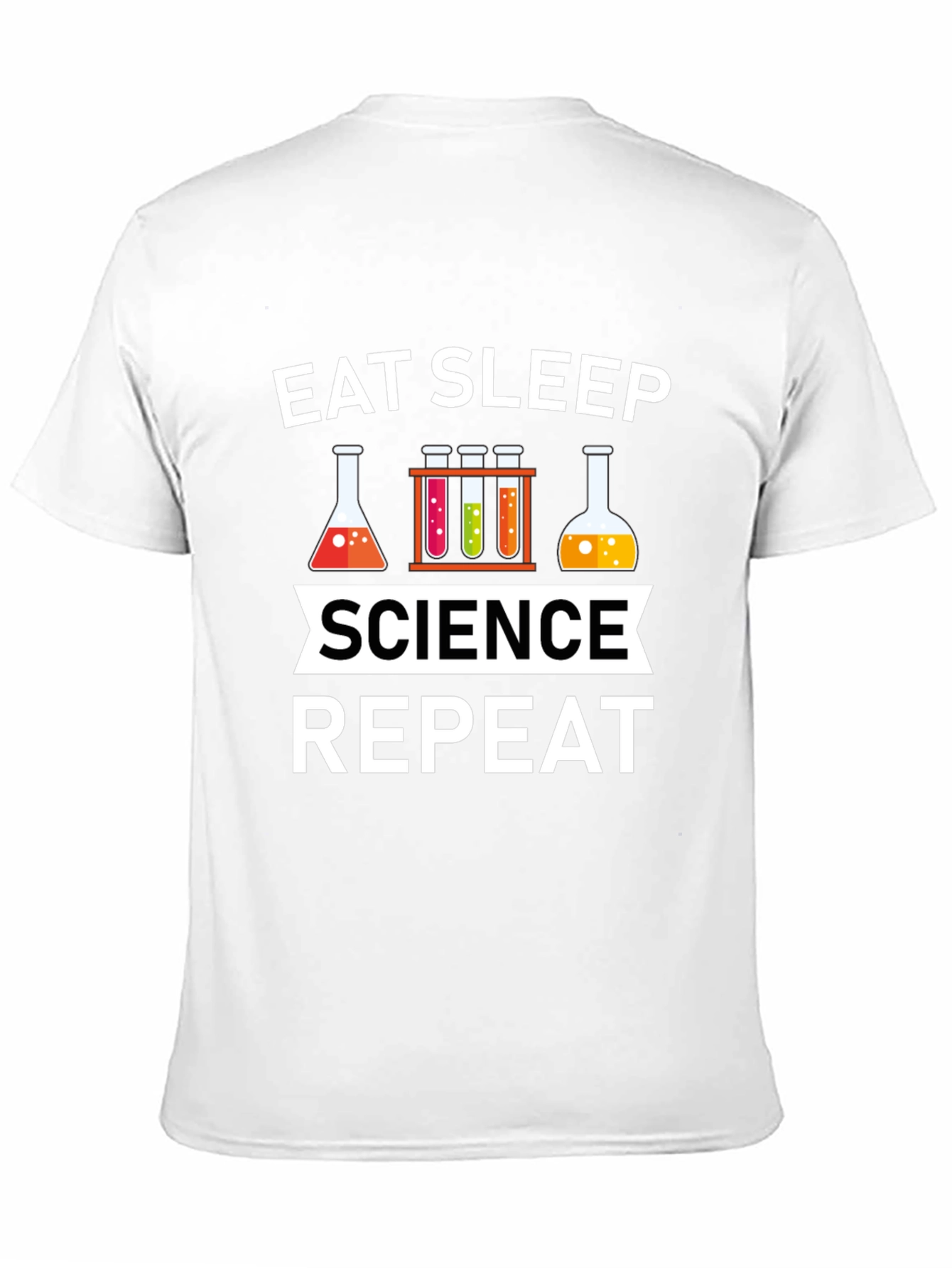 Eat Sleep Science Repeat Graphic T-Shirt
