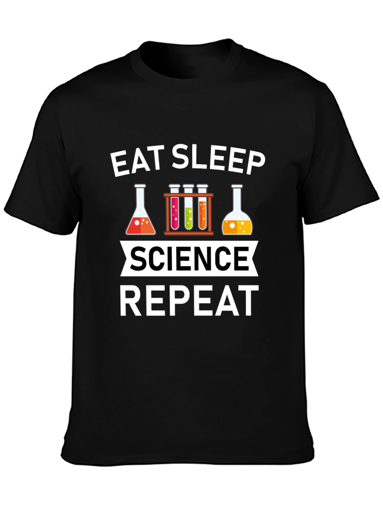 Eat Sleep Science Repeat Graphic T-Shirt