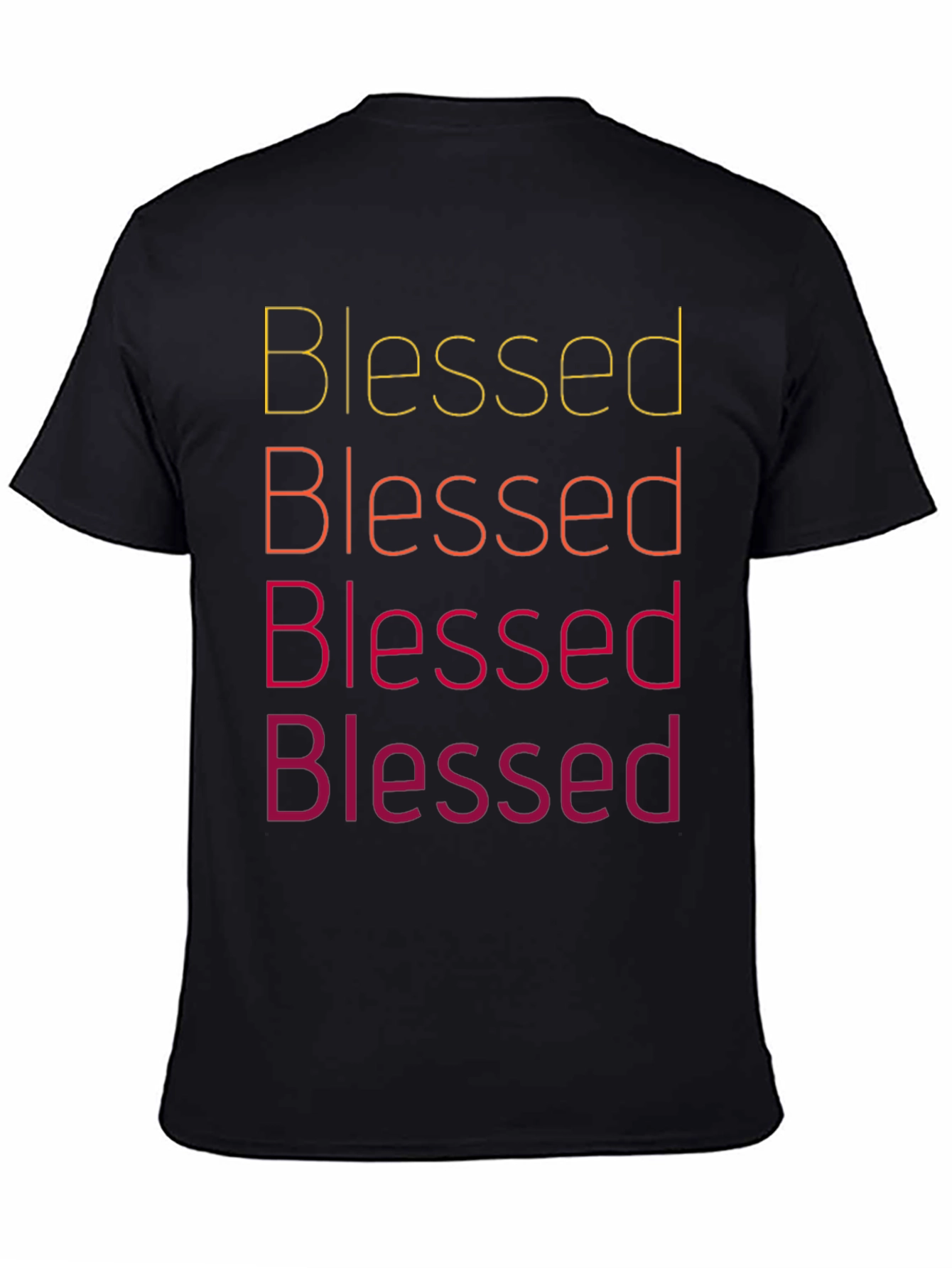 Blessed Text Graphic Tee Shirt