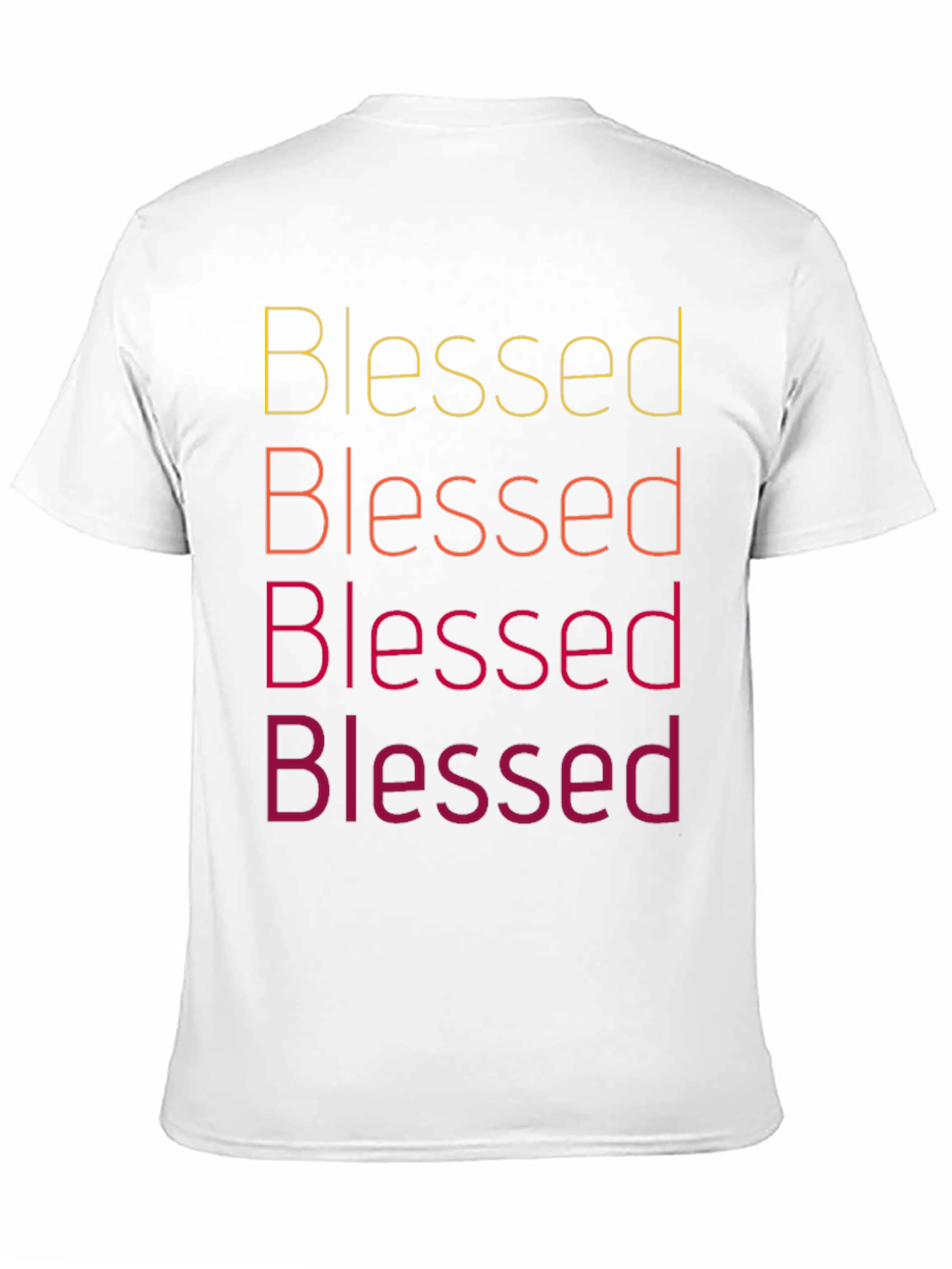 Blessed Text Graphic Tee Shirt