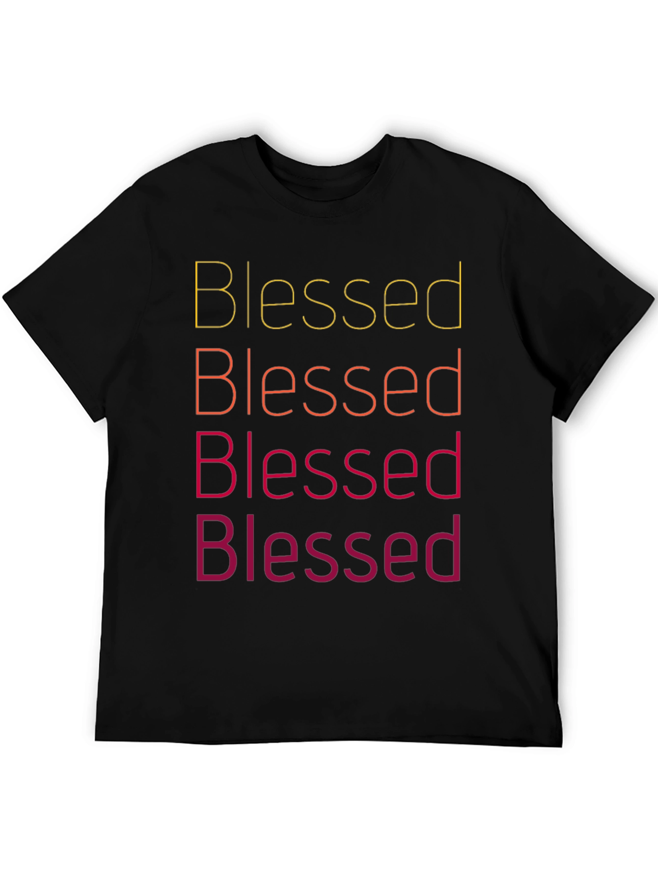 Blessed Text Graphic Tee Shirt