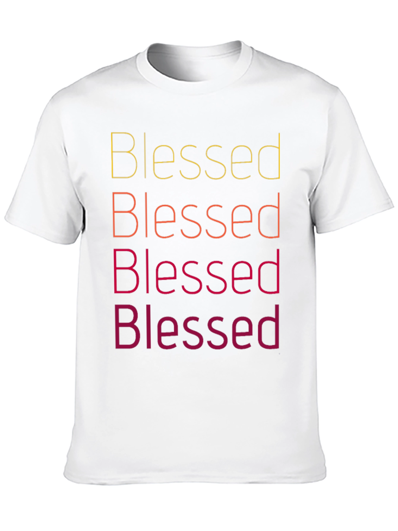 Blessed Text Graphic Tee Shirt