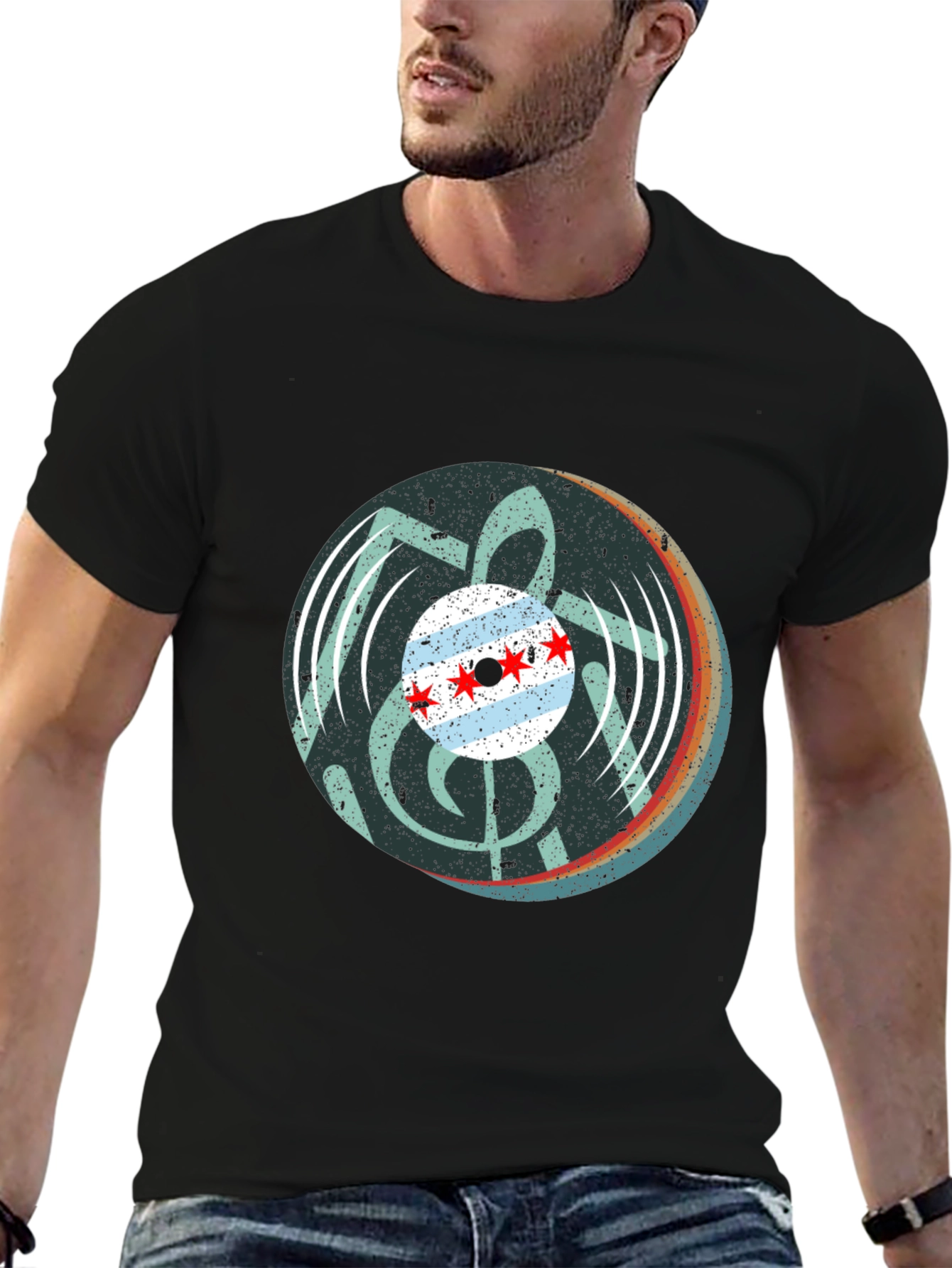 Chicago Music Vinyl Graphic Tee