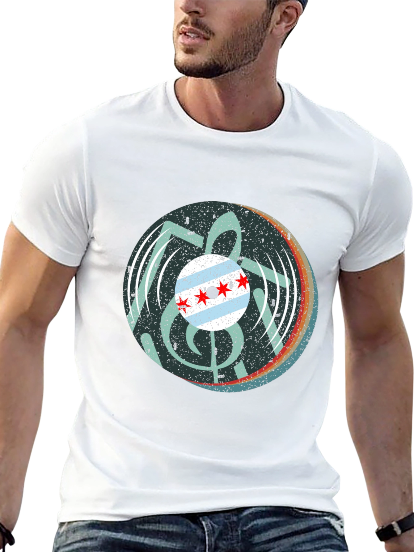 Chicago Music Vinyl Graphic Tee