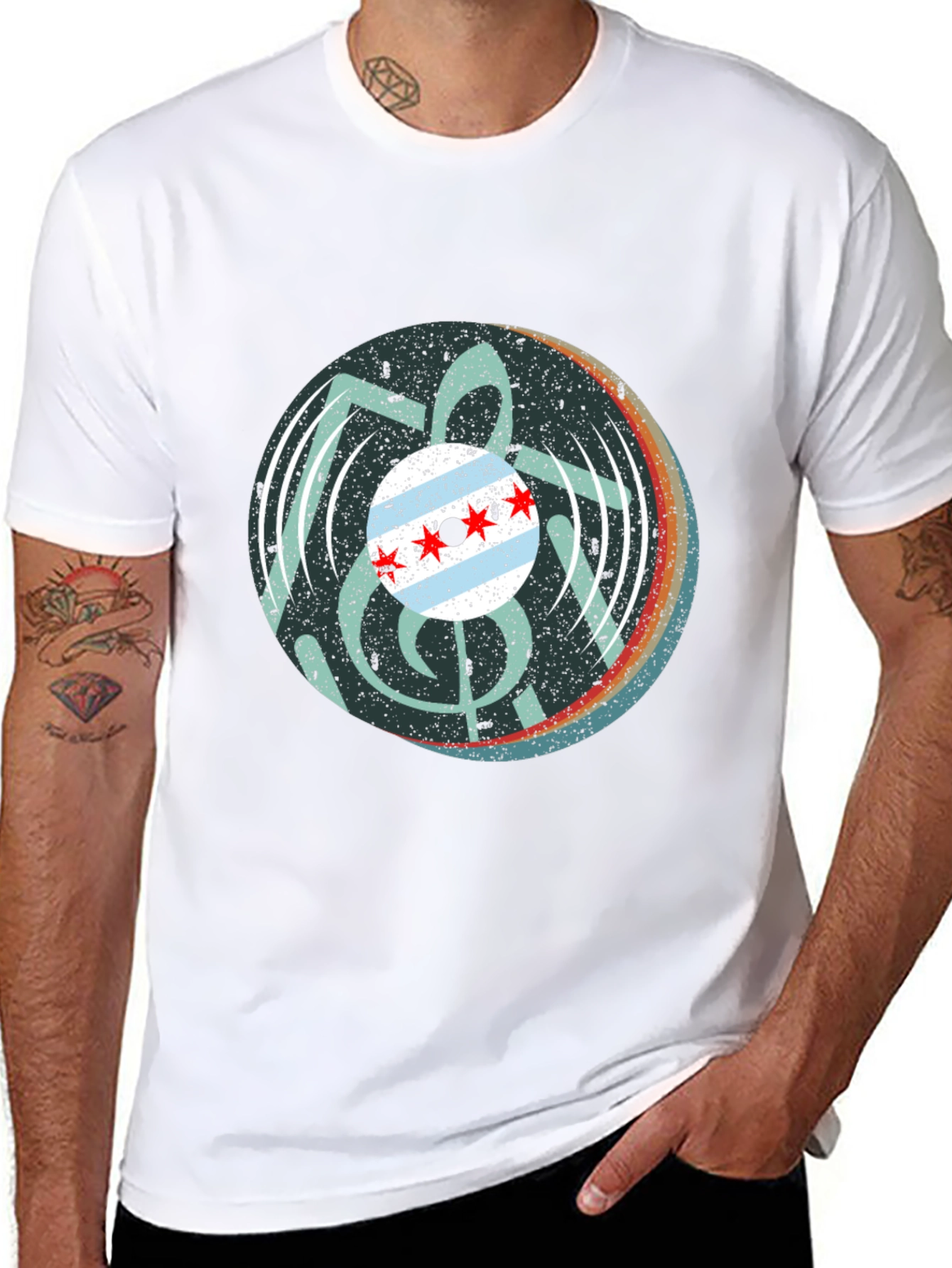 Chicago Music Vinyl Graphic Tee