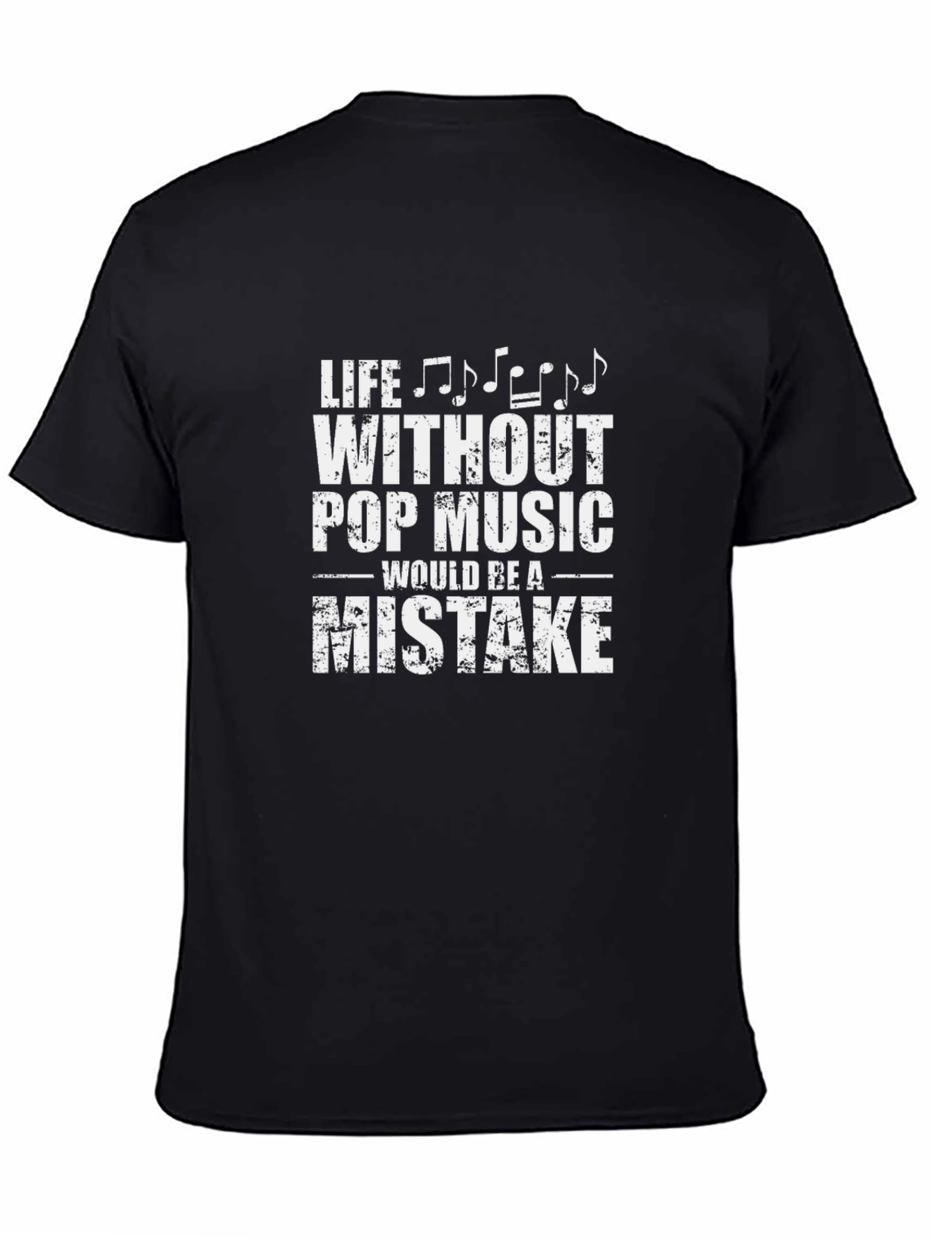 Life Without Pop Music T-Shirt Music Lover Tee