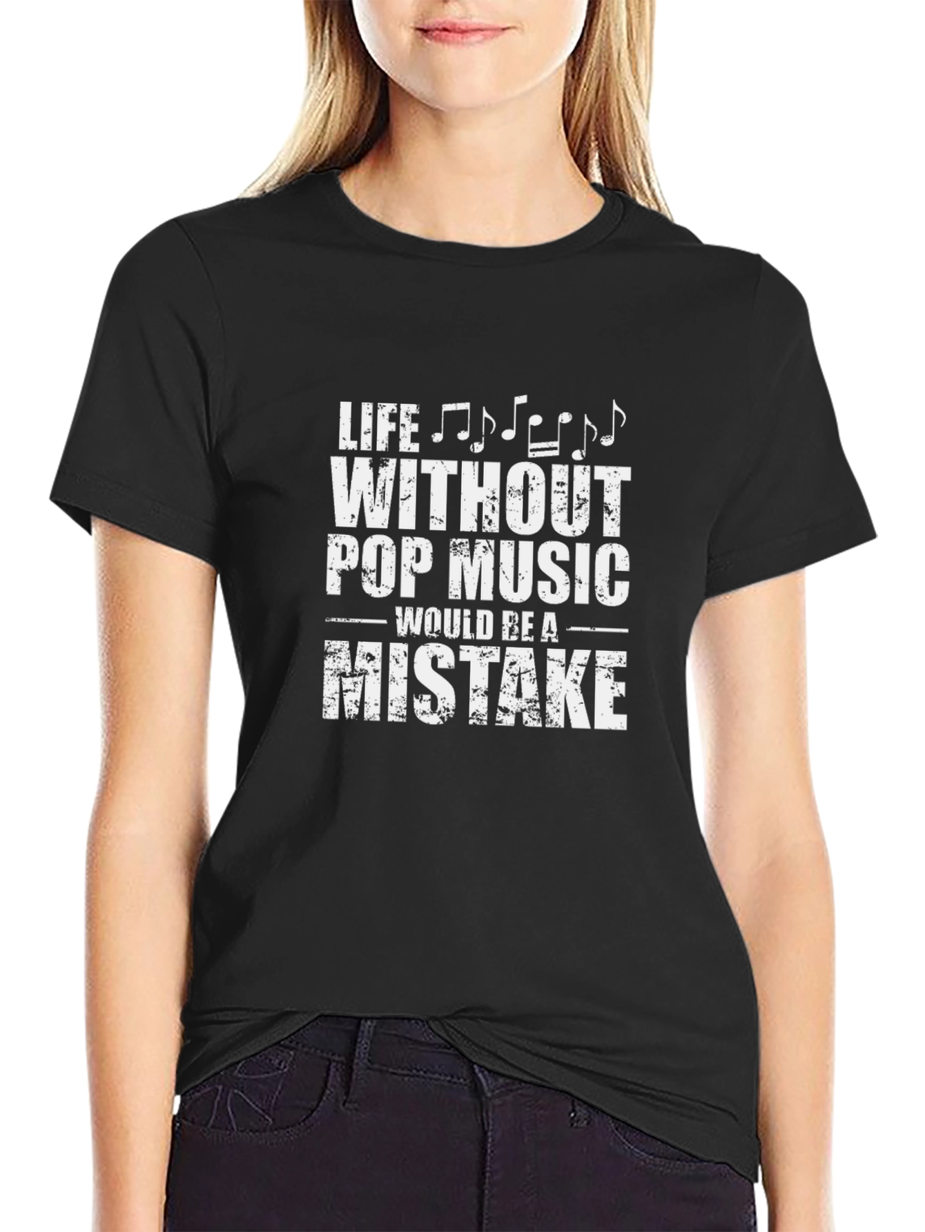 Life Without Pop Music T-Shirt Music Lover Tee
