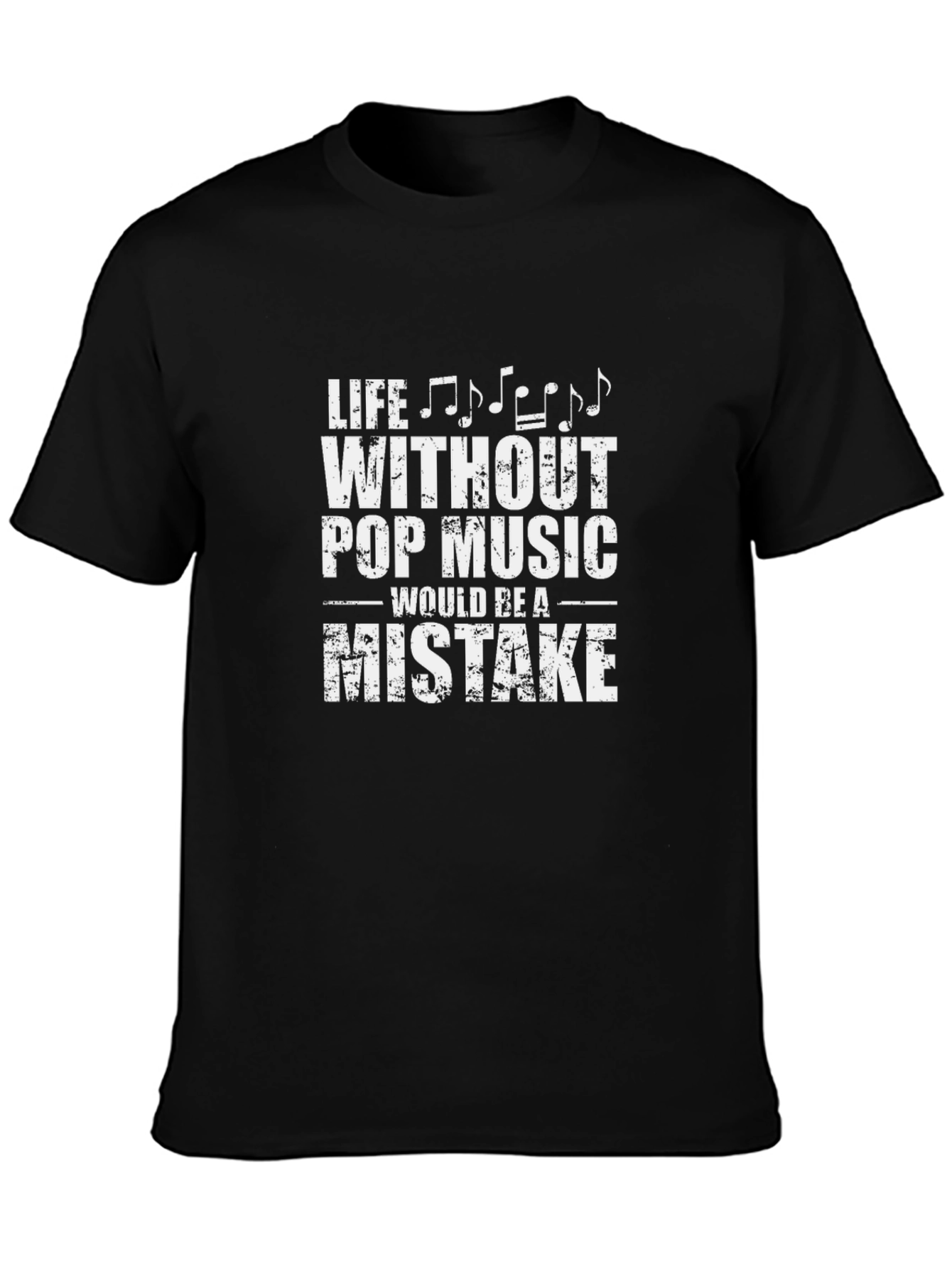 Life Without Pop Music T-Shirt Music Lover Tee