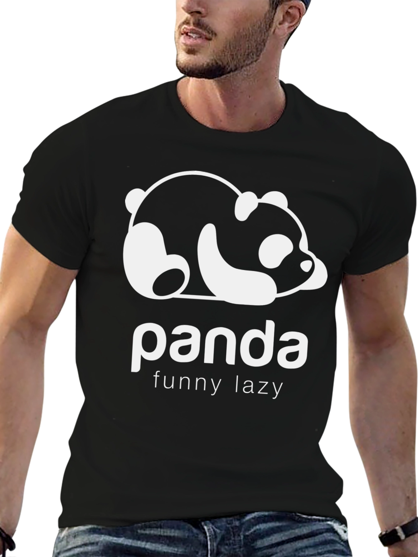 Lazy Panda Graphic T-Shirt