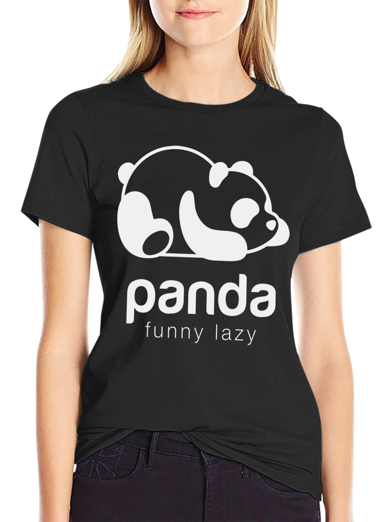 Lazy Panda Graphic T-Shirt