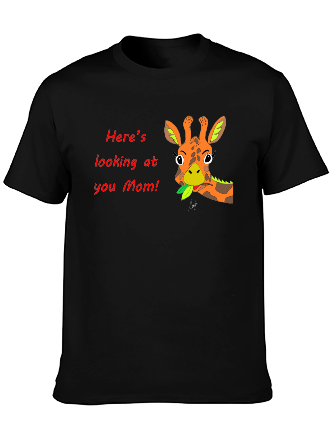 Giraffe Mom Graphic T-Shirt