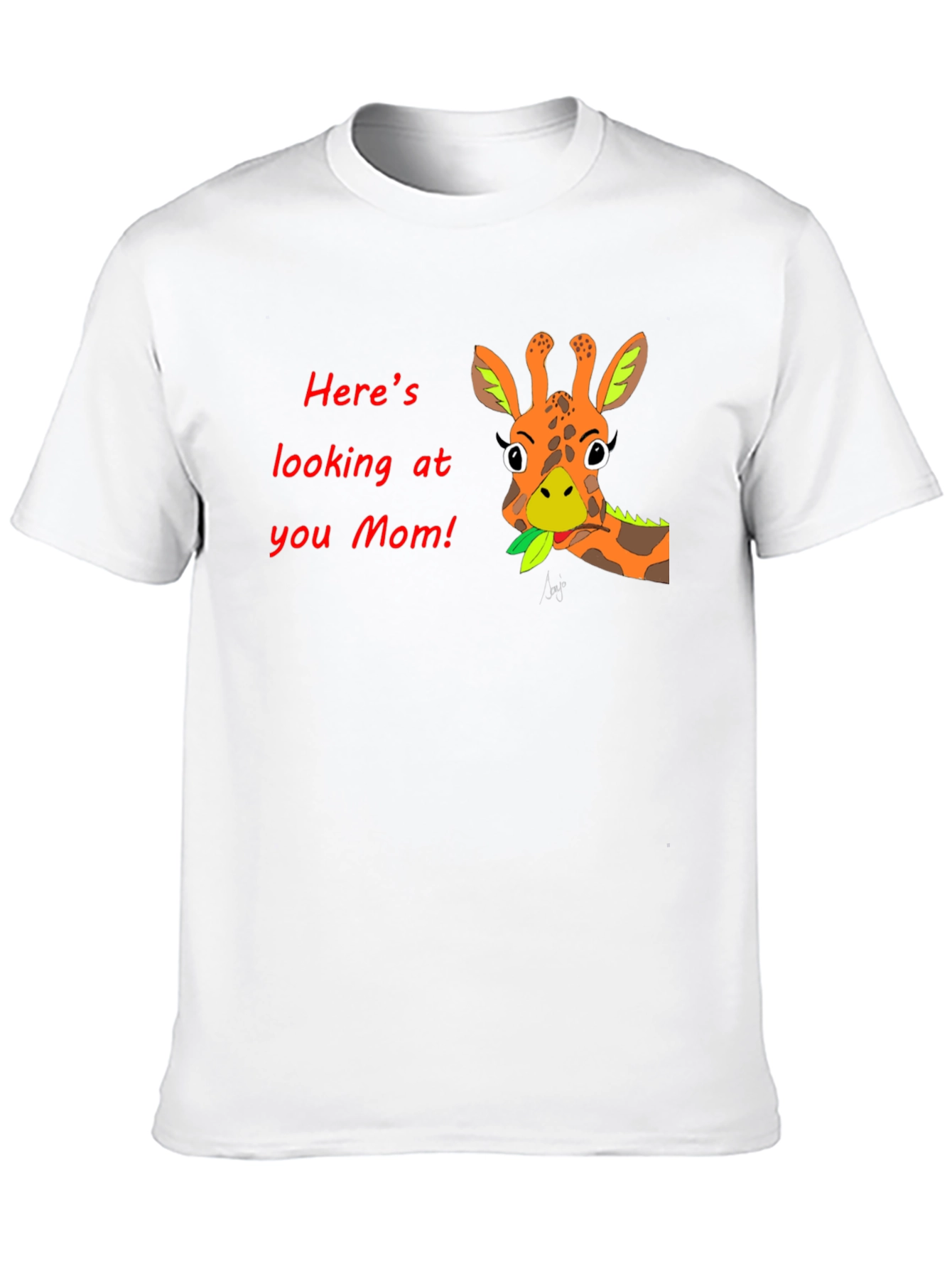 Giraffe Mom Graphic T-Shirt