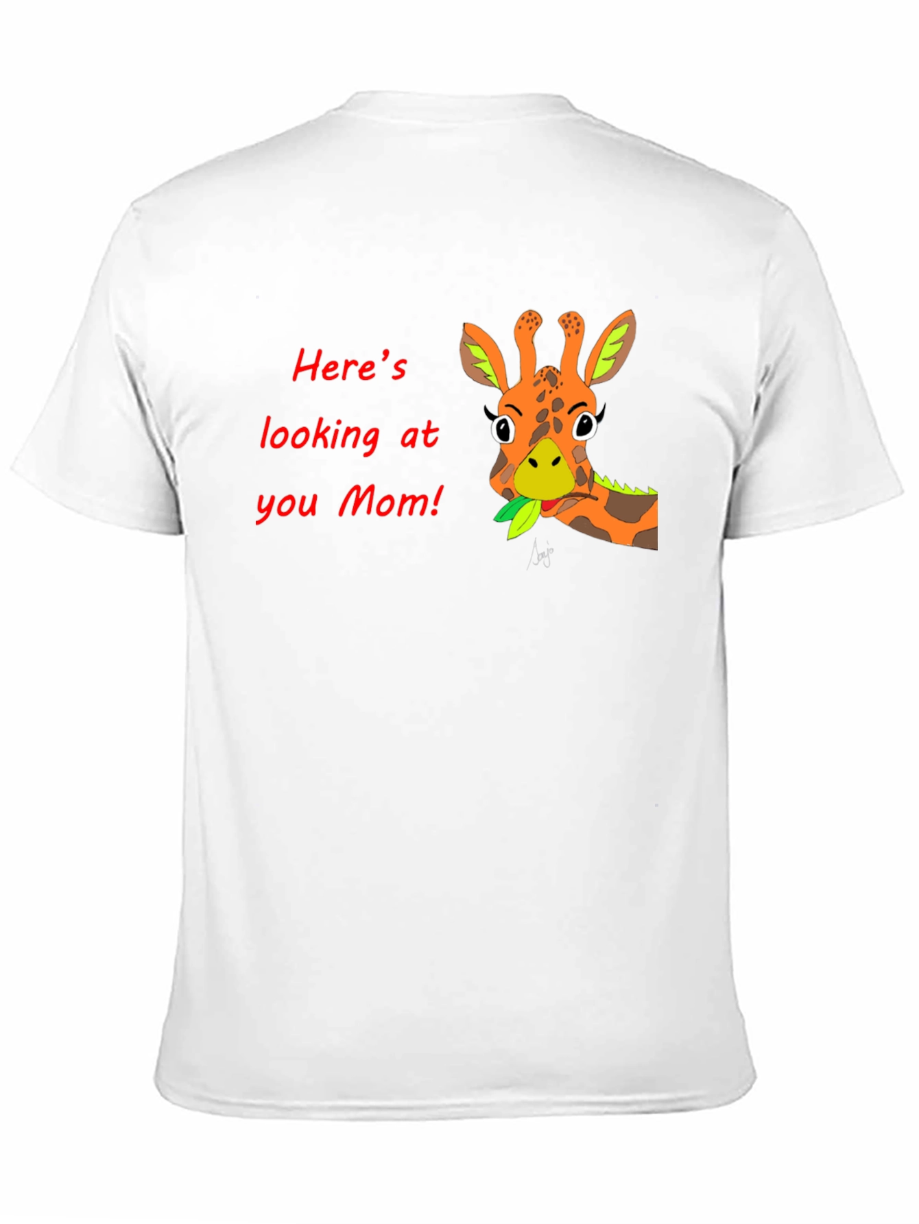 Giraffe Mom Graphic T-Shirt