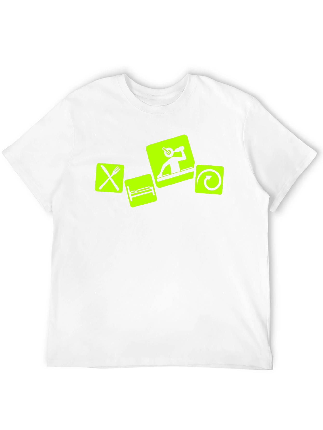 Eat Sleep DJ Repeat - Black Graphic T-Shirt