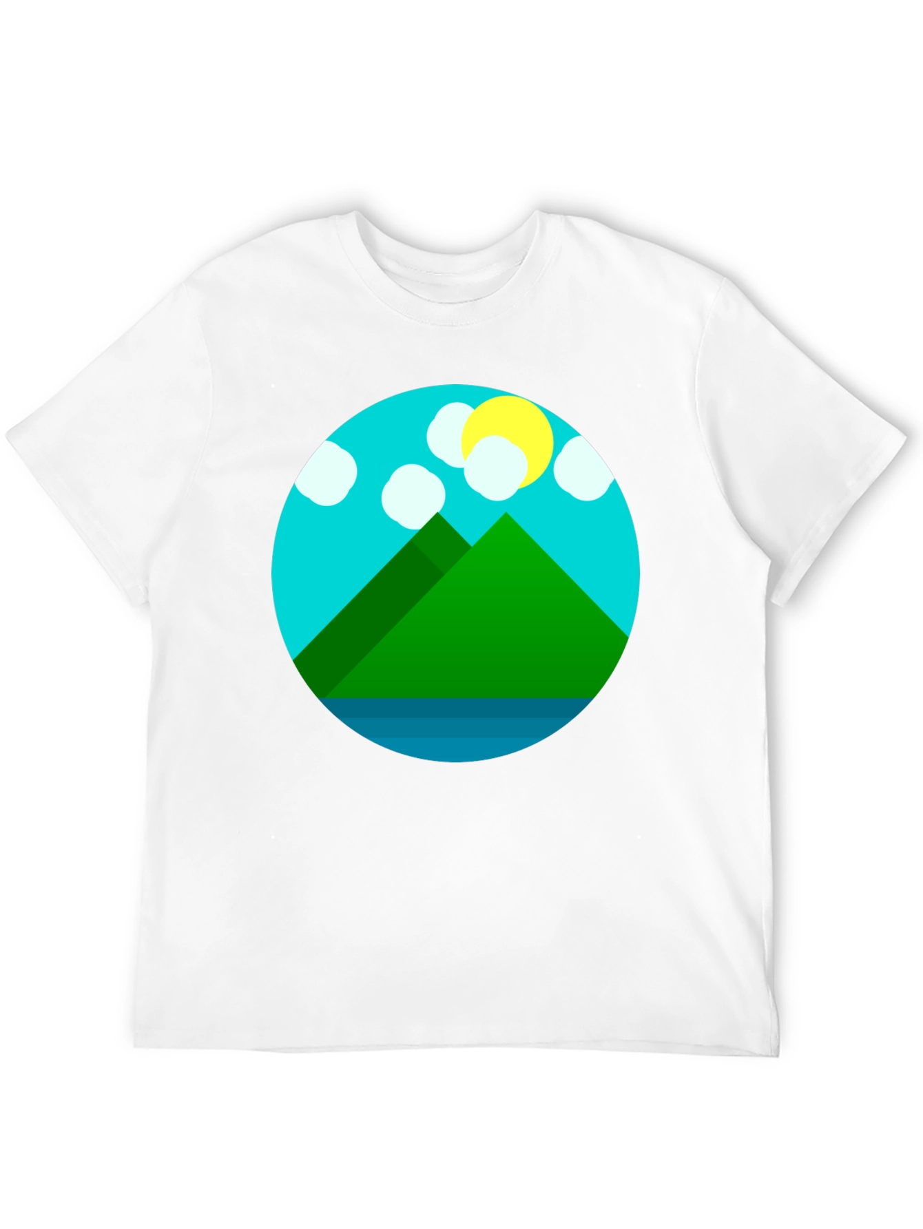 Mountain Graphic Tee - Stylish Unisex Black T-Shirt