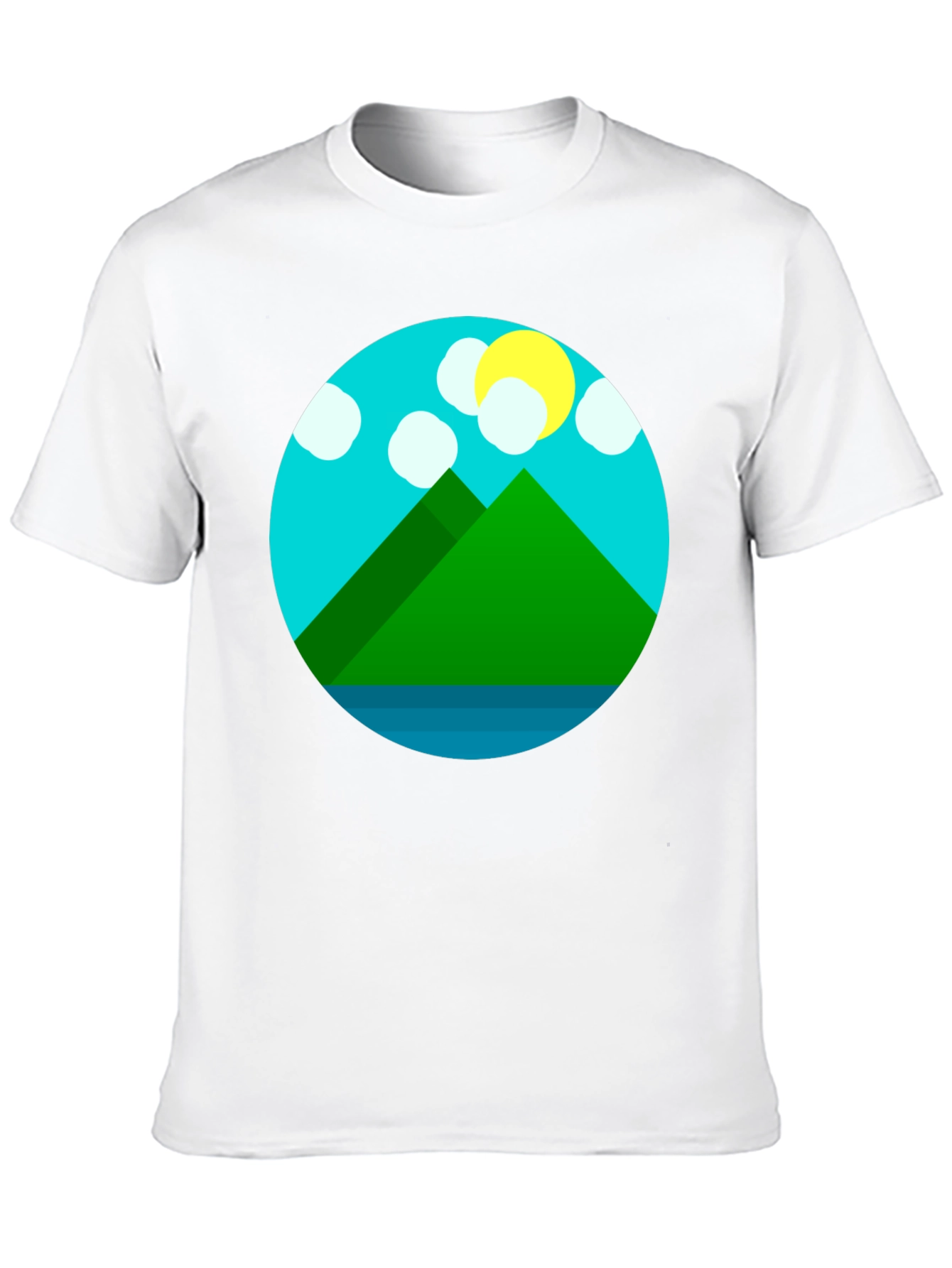 Mountain Graphic Tee - Stylish Unisex Black T-Shirt