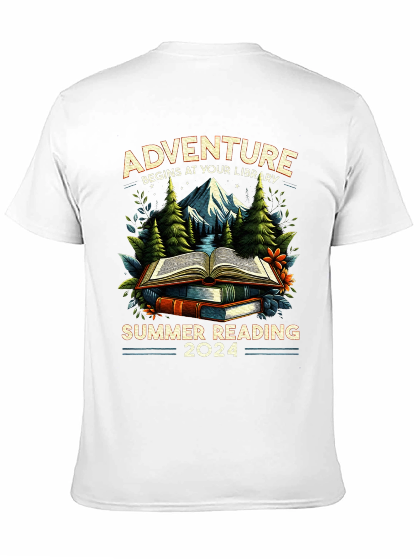Adventure Begins At Your Library Summer Reading 2024 T-Shirt