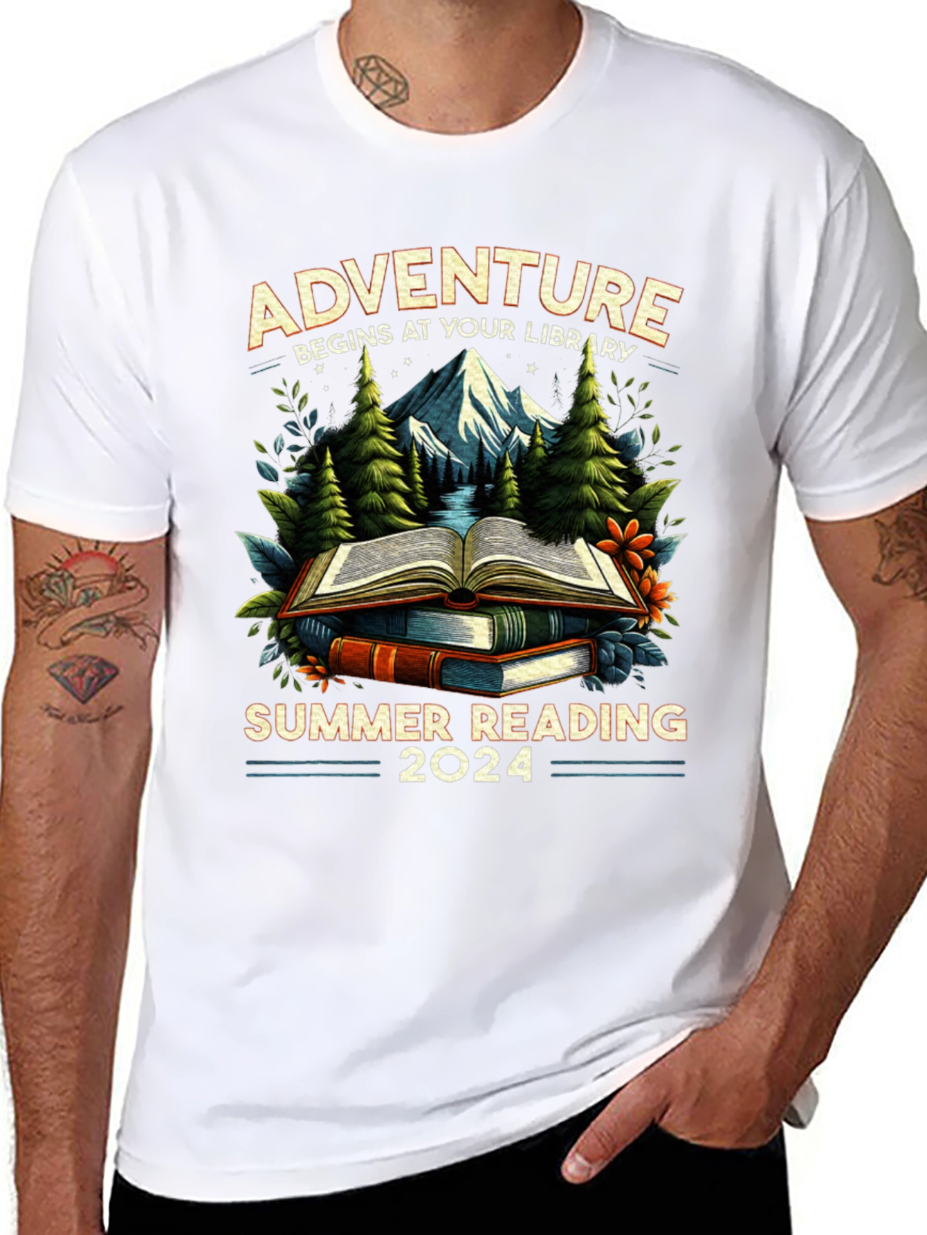 Adventure Begins At Your Library Summer Reading 2024 T-Shirt