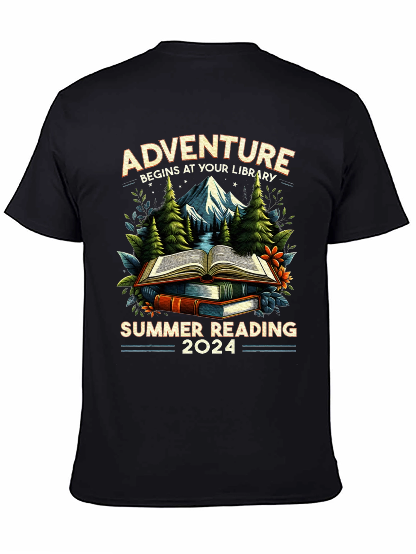 Adventure Begins At Your Library Summer Reading 2024 T-Shirt