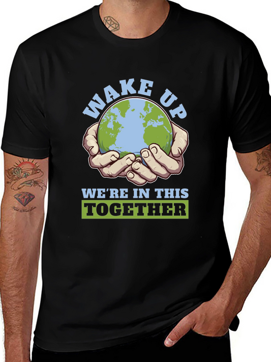 Wake Up Together Earth Graphic T-Shirt