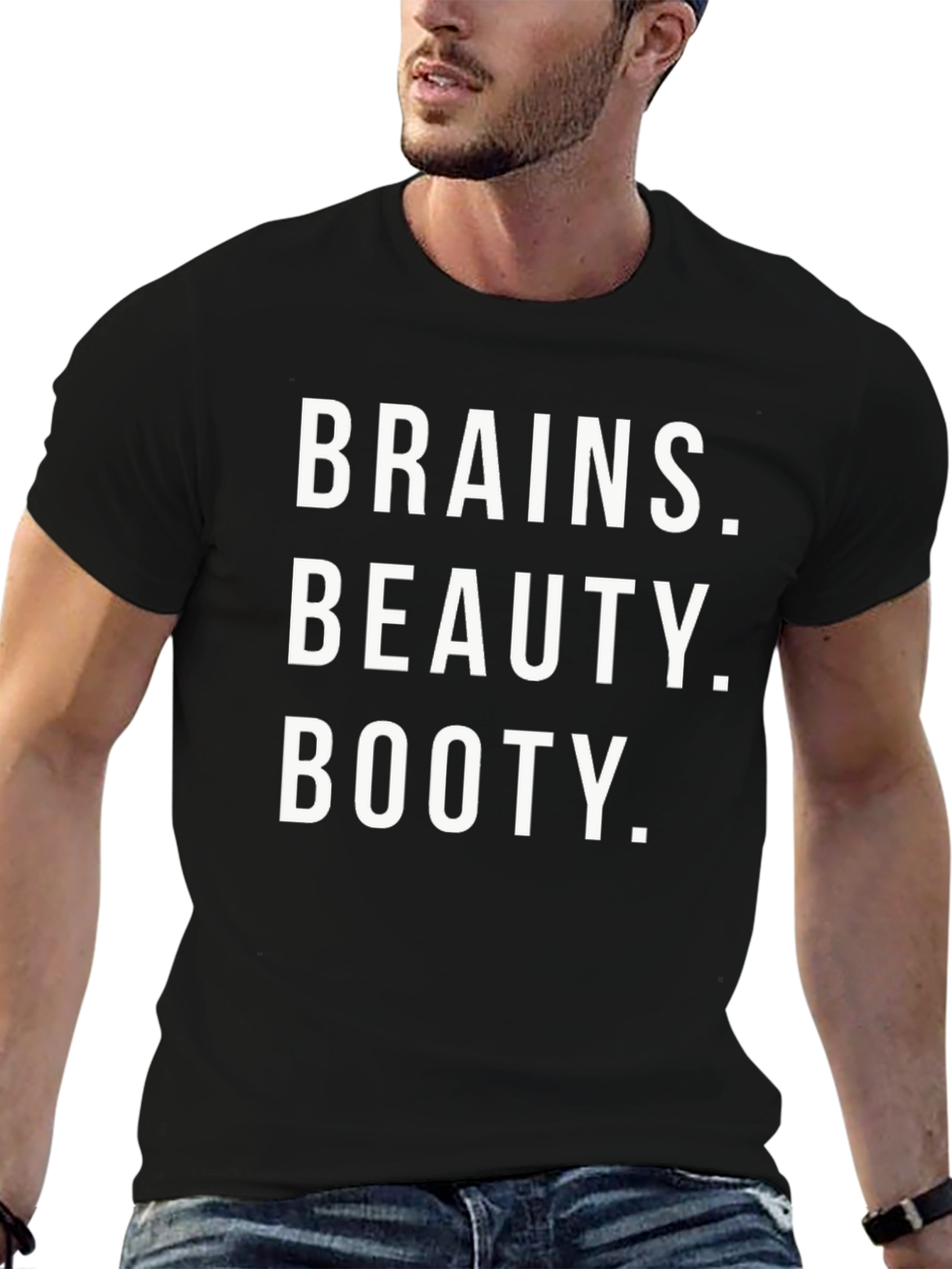 Brains Beauty Booty Graphic Tee