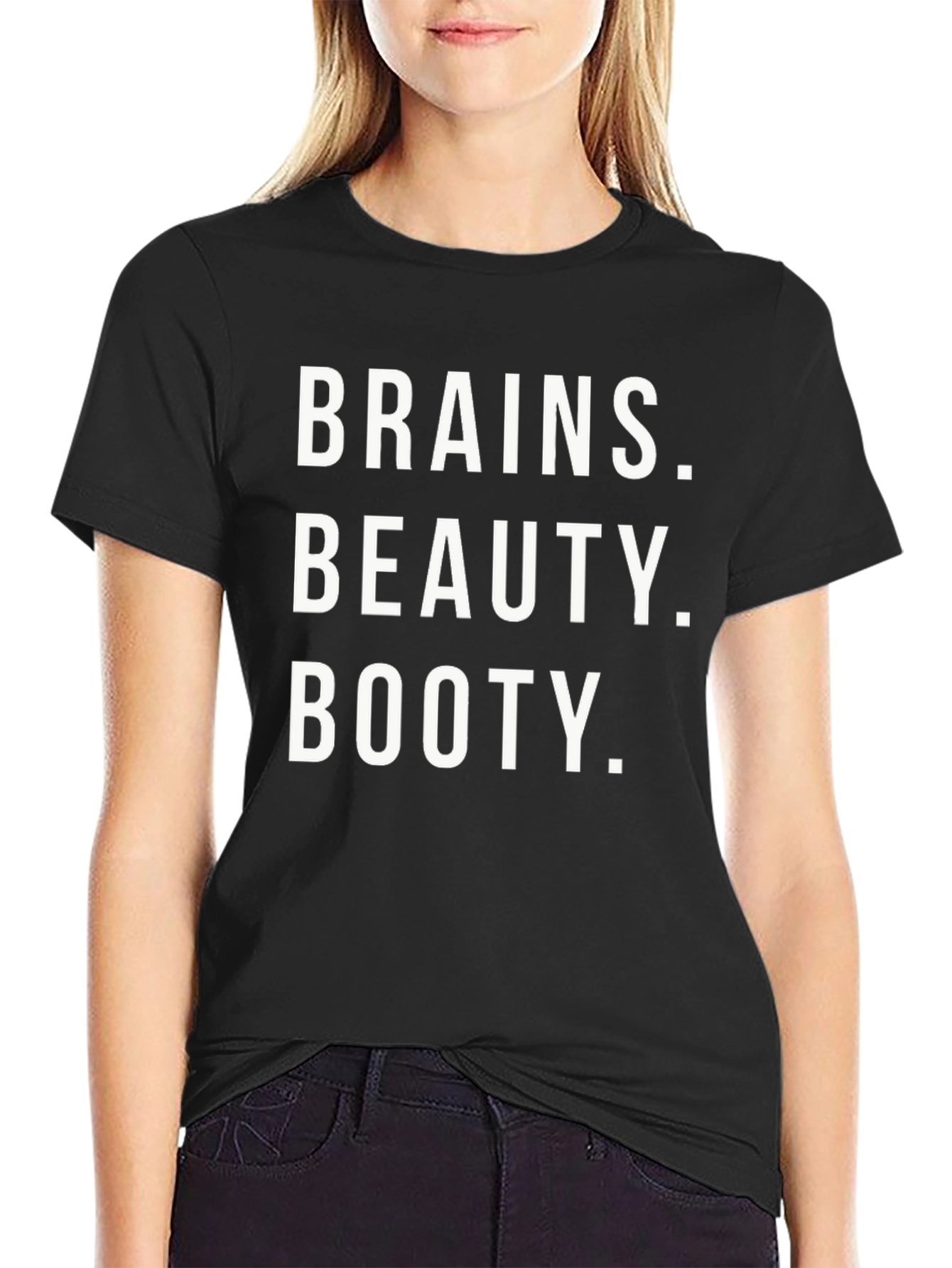 Brains Beauty Booty Graphic Tee
