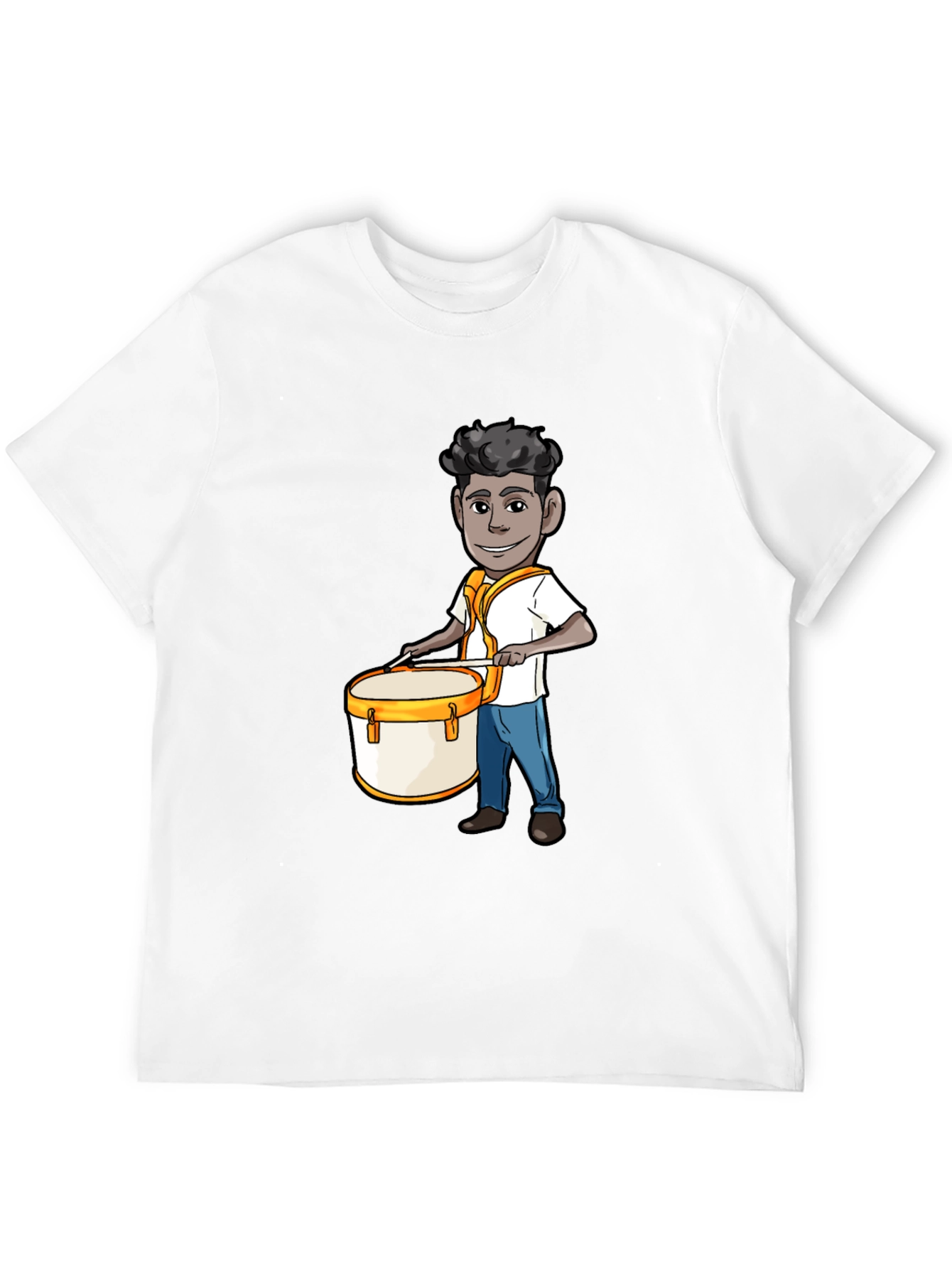 Cartoon Drummer Graphic Tee
