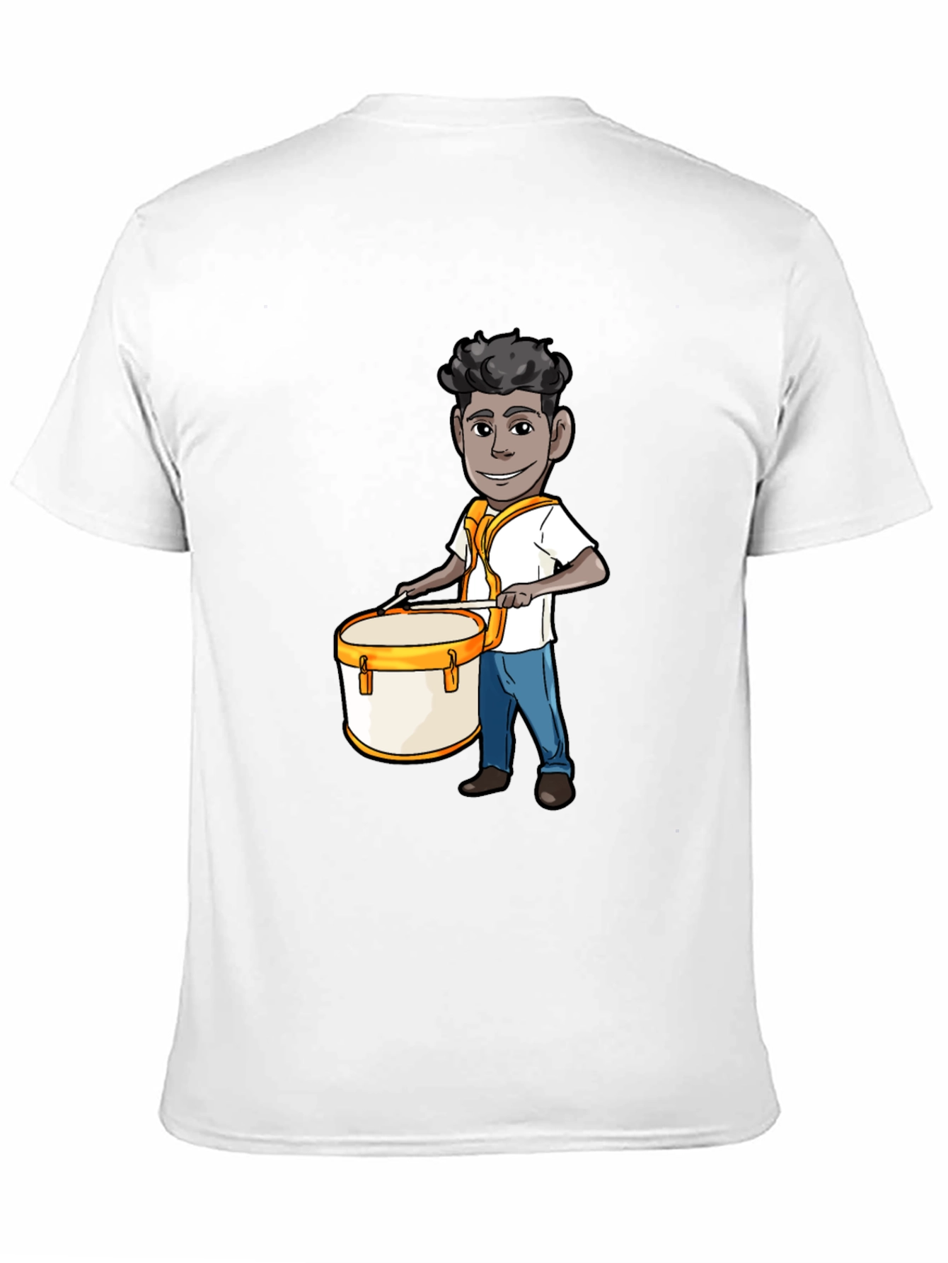 Cartoon Drummer Graphic Tee