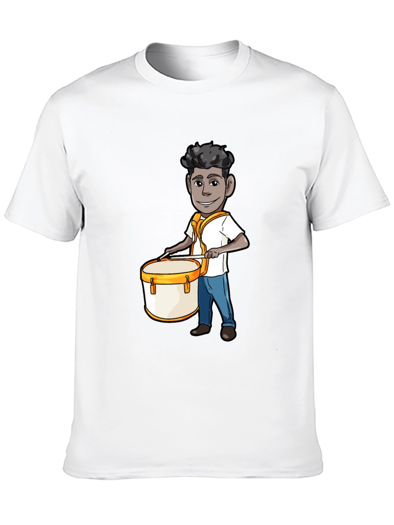 Cartoon Drummer Graphic Tee