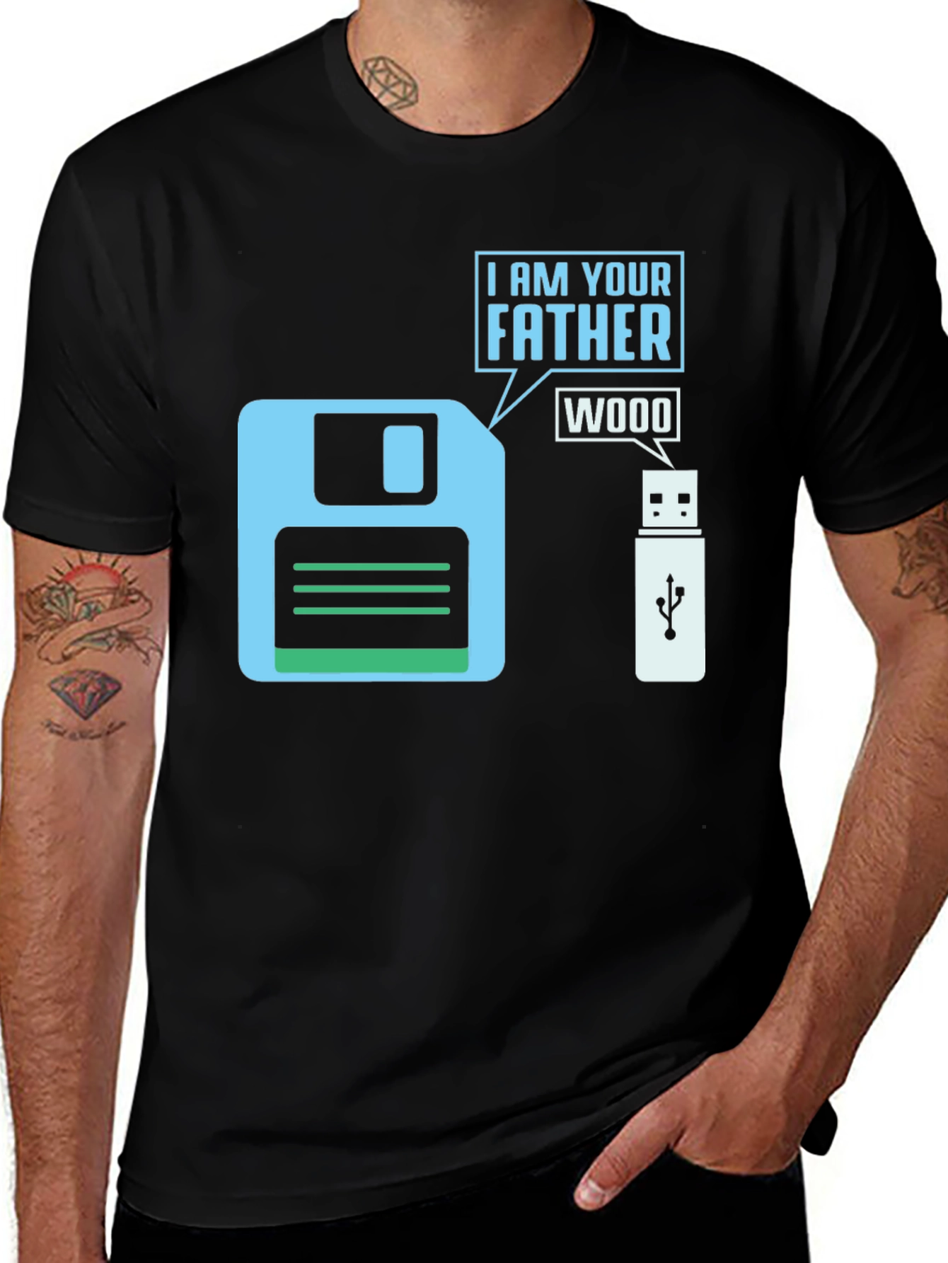 I Am Your Father Floppy Disk T-Shirt