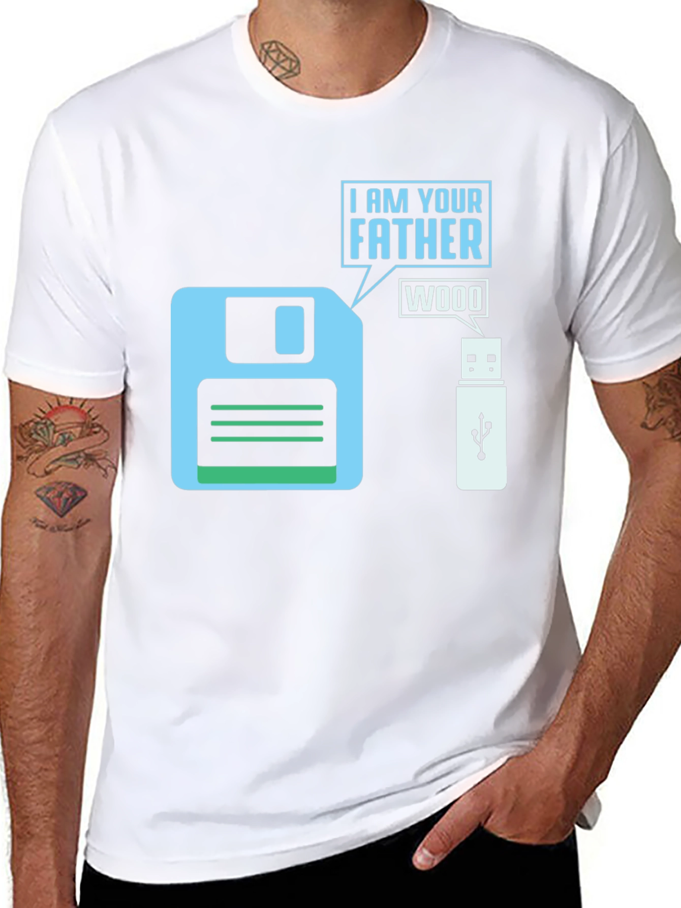 I Am Your Father Floppy Disk T-Shirt