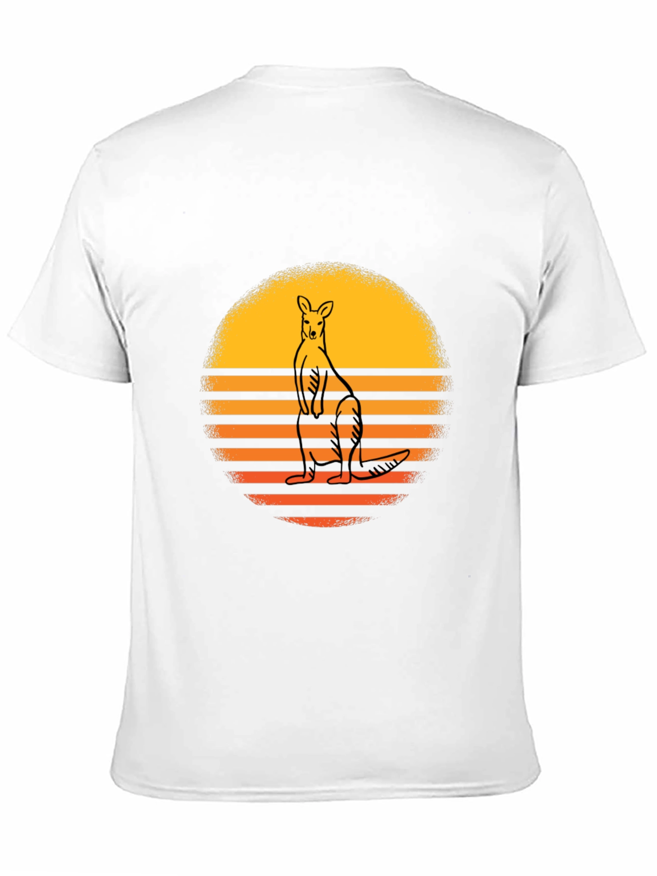 Retro Kangaroo Sunset Graphic Tee