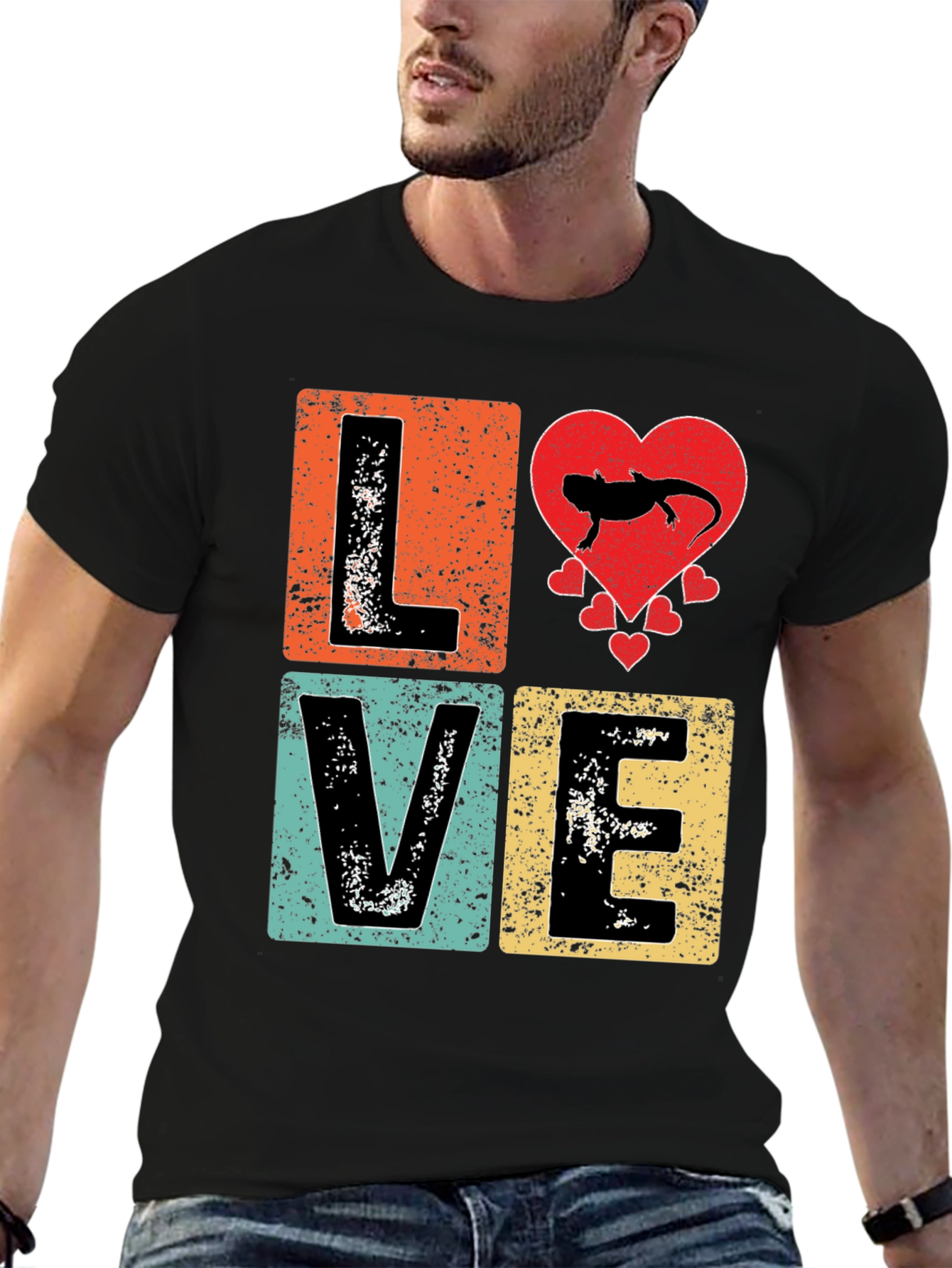 LOVE Axolotl Retro T-Shirt